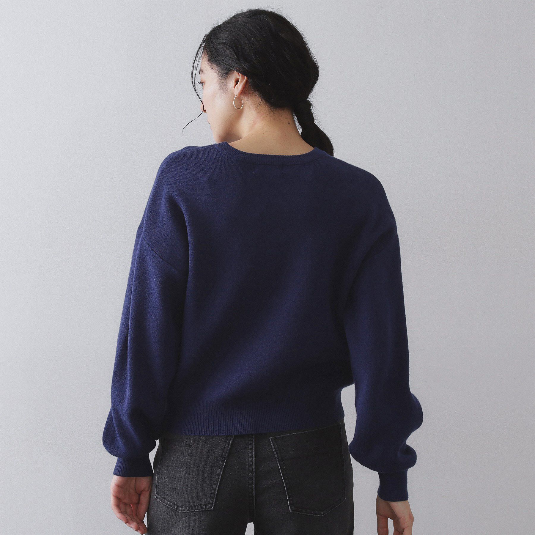 OPAQUE.CLIP「ビジューニットトップス【洗える】」|ニット・セーター|