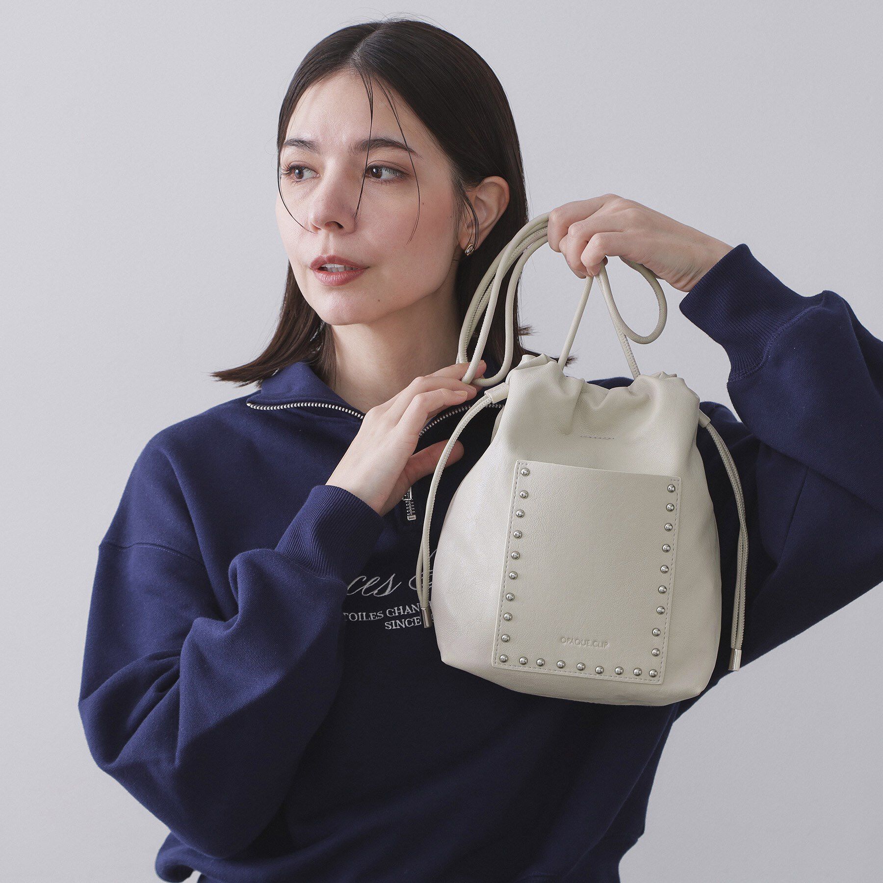 OPAQUE.CLIP「素材アソートサイドドロストミニショルダーバッグ【長さ調整可能】」|ショルダー・メッセンジャー|