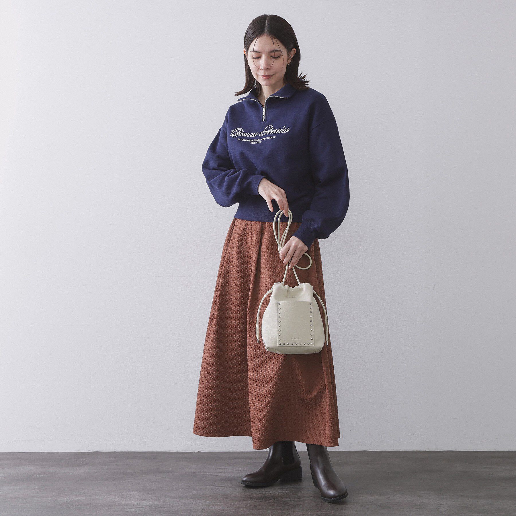 OPAQUE.CLIP「素材アソートサイドドロストミニショルダーバッグ【長さ調整可能】」|ショルダー・メッセンジャー|