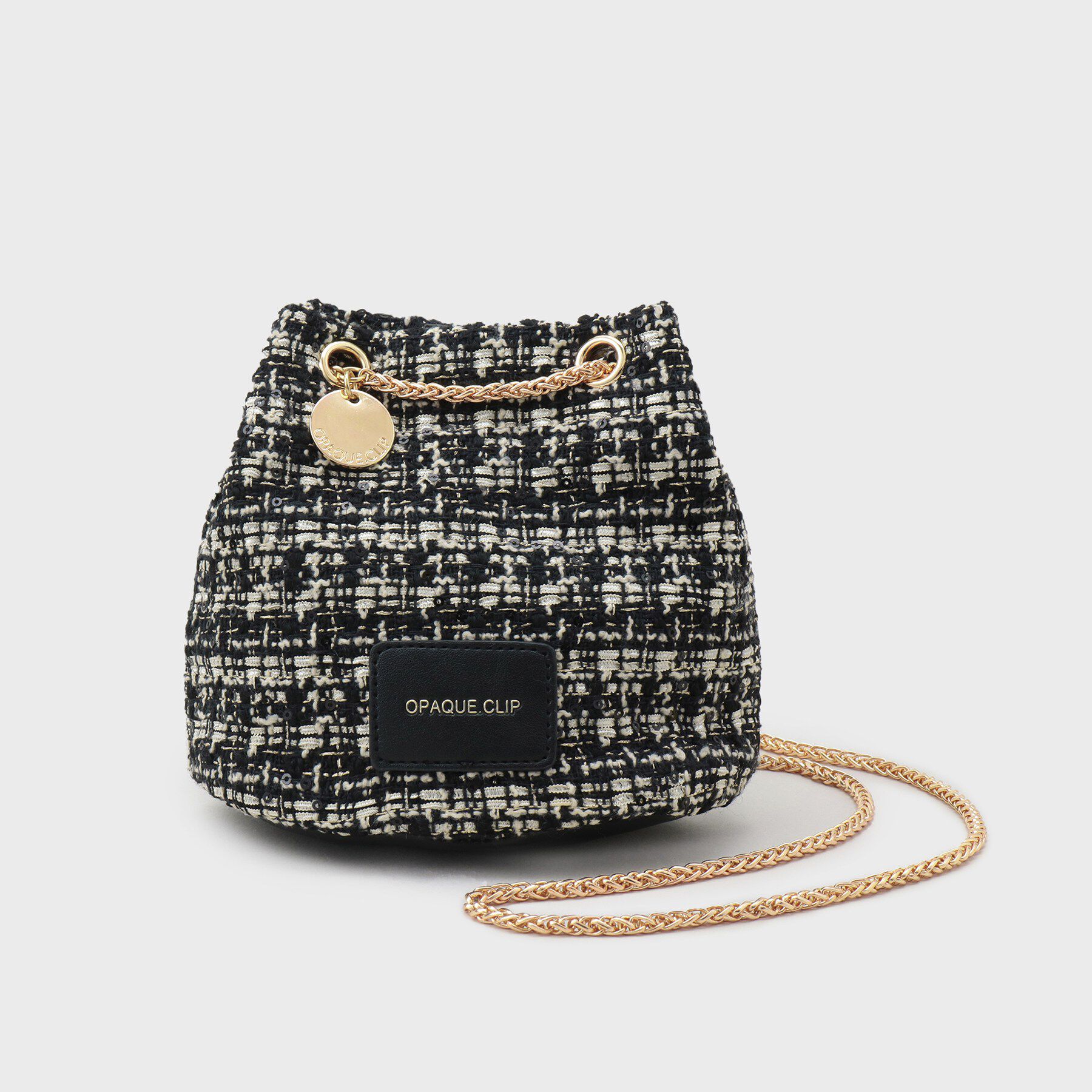 OPAQUE.CLIP「【2WAY】ツイードコンビミニショルダー」|ショルダー・メッセンジャー|