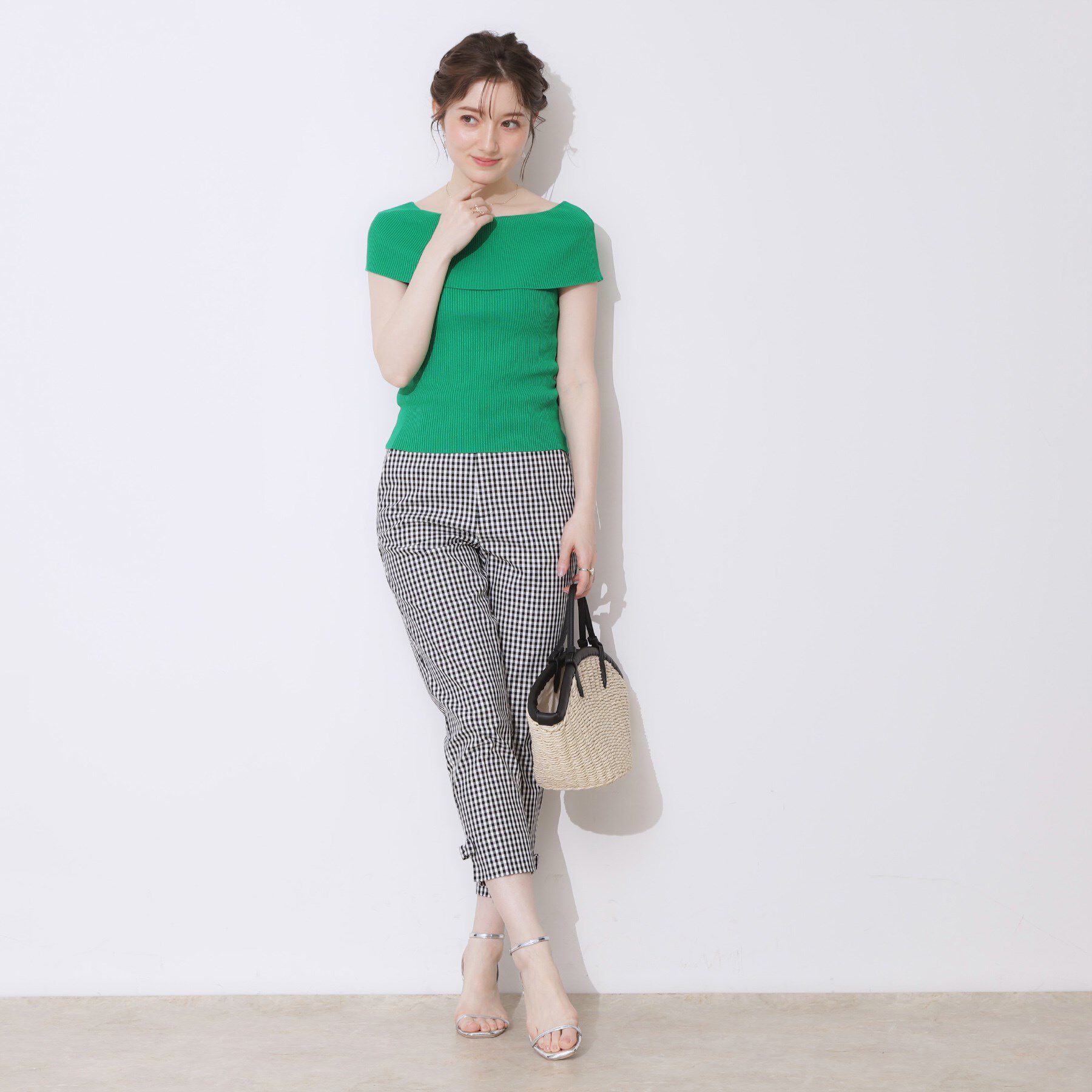 Couture broach「リブオフショルニット」|ニット・セーター|