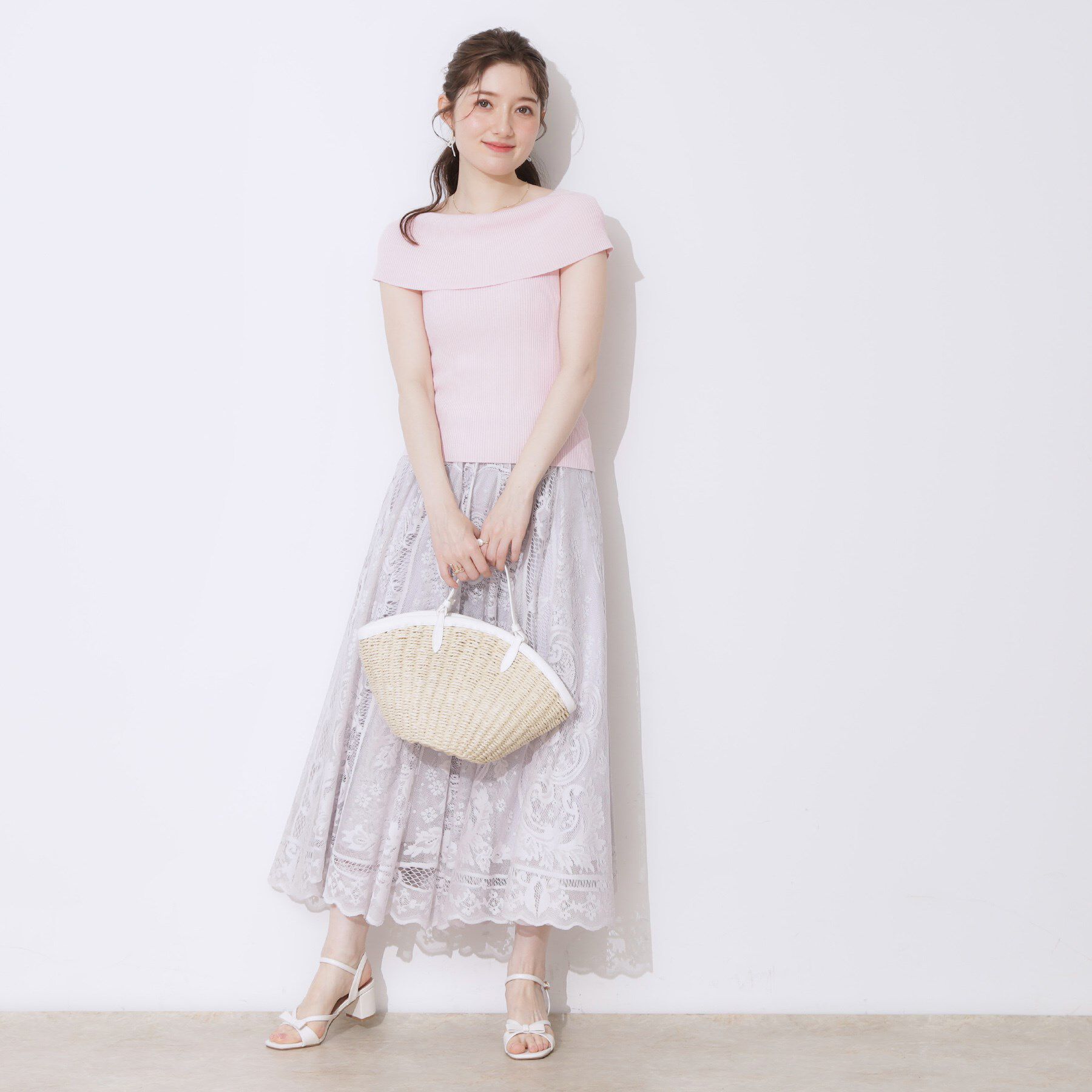 Couture broach「リブオフショルニット」|ニット・セーター|