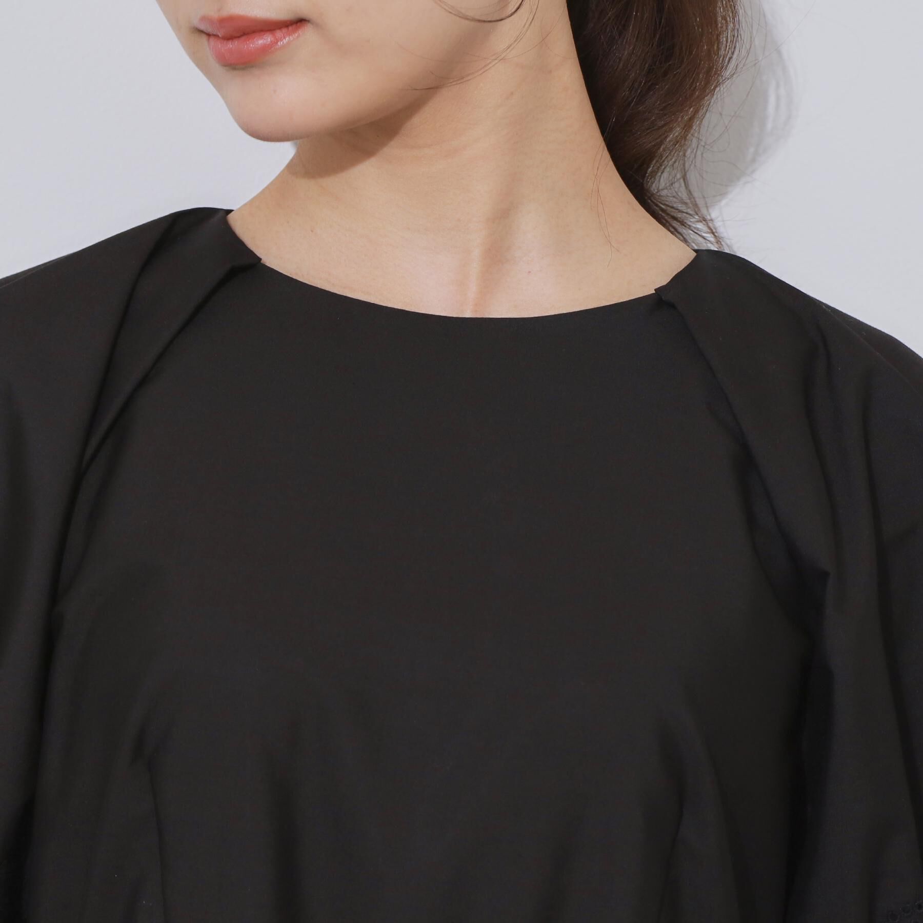 Couture broach「【きれいめ・二の腕カバー】エシカルコットン エンブロドルマンワンピース」|ワンピース|