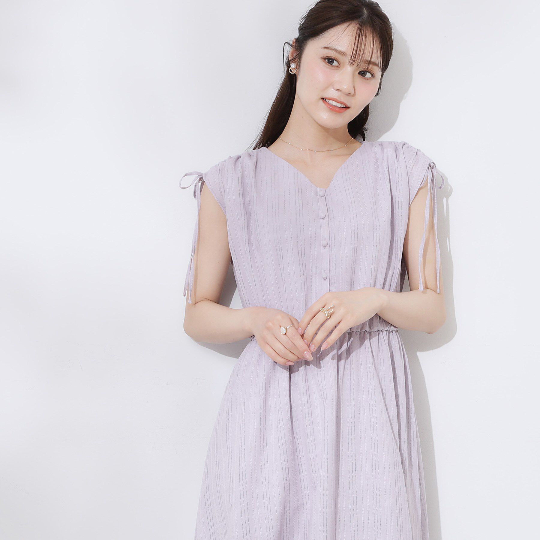 Couture broach「【大人可愛い】カラミチェック サマードレス」|ワンピース|