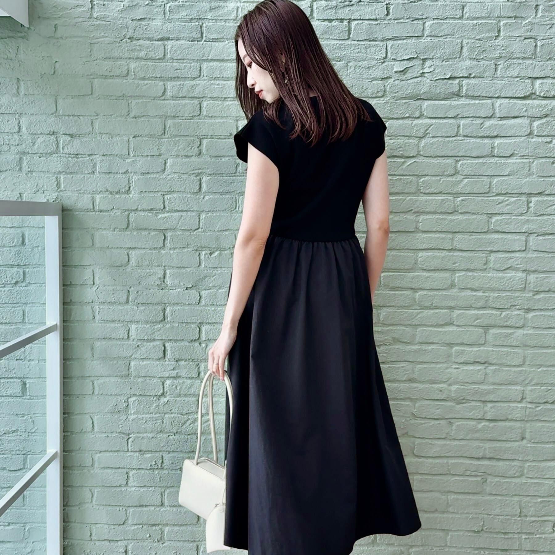 Couture broach「【接触冷感・楽ちん・一枚でキマる】ドッキングニットワンピース」|ワンピース|