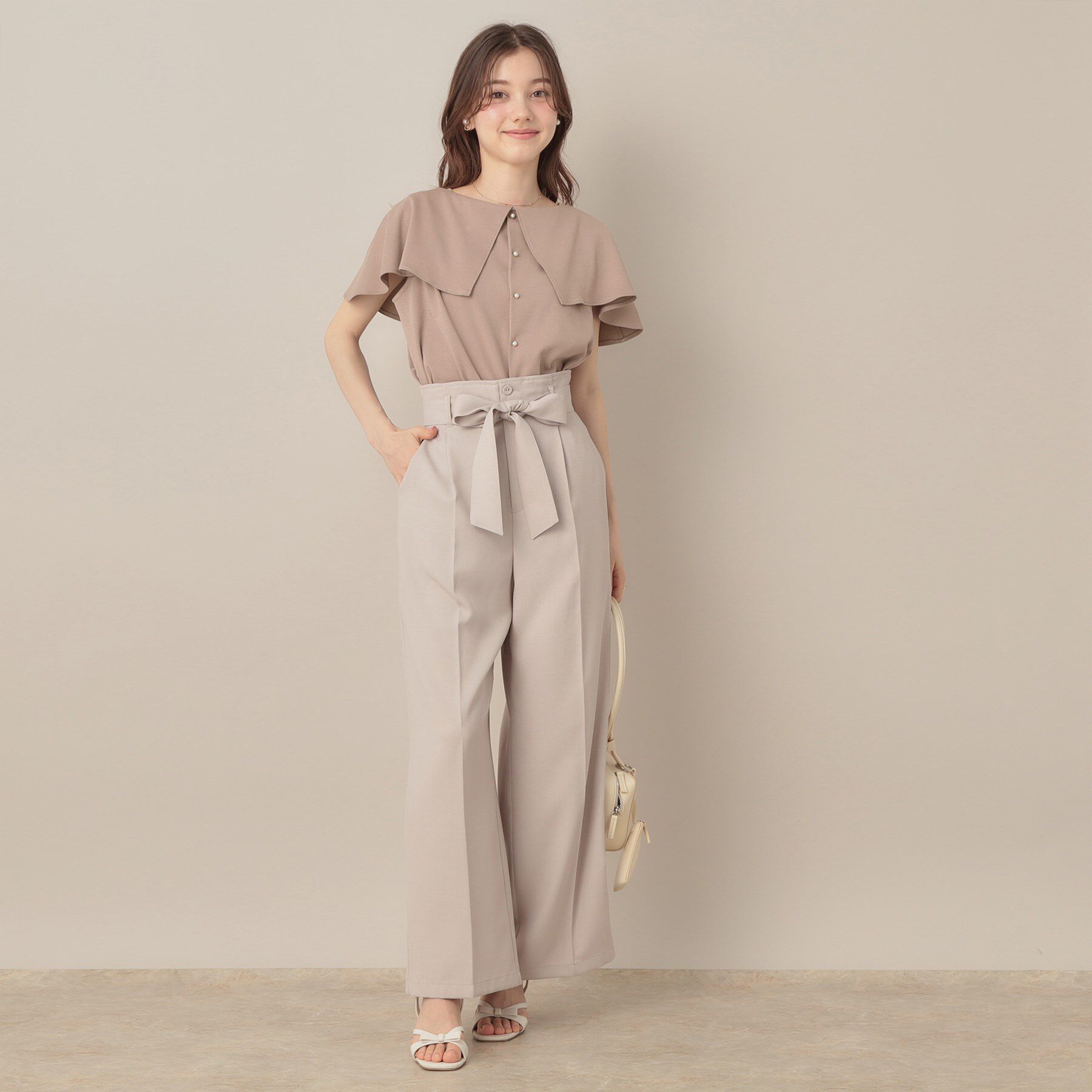 Couture broach「【マシンウォッシャブル・UVケア・接触冷感】2WAYケープデザインカットソー」|Tシャツ・カットソー|