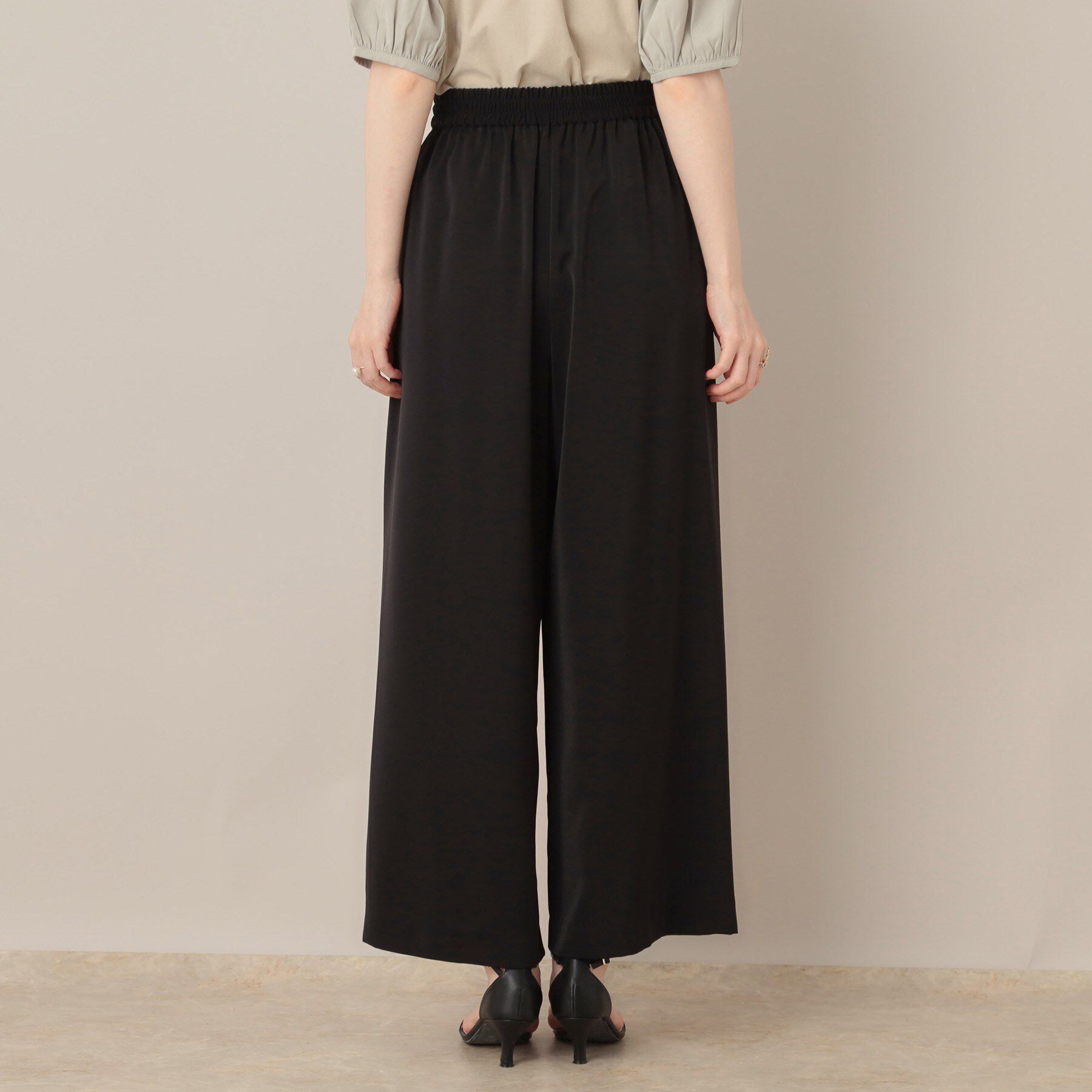 Couture broach「【マルチデザイン・楽ちん】フェイクパール リラックスワイドパンツ」|その他|