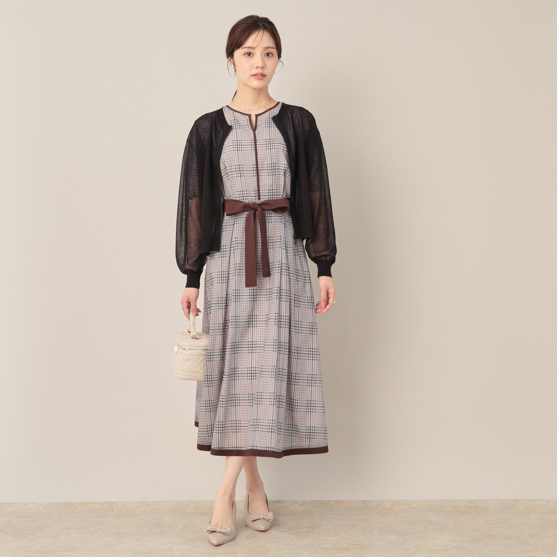 Couture broach「LEVITAシアージップアップブルゾン」|カーディガン|