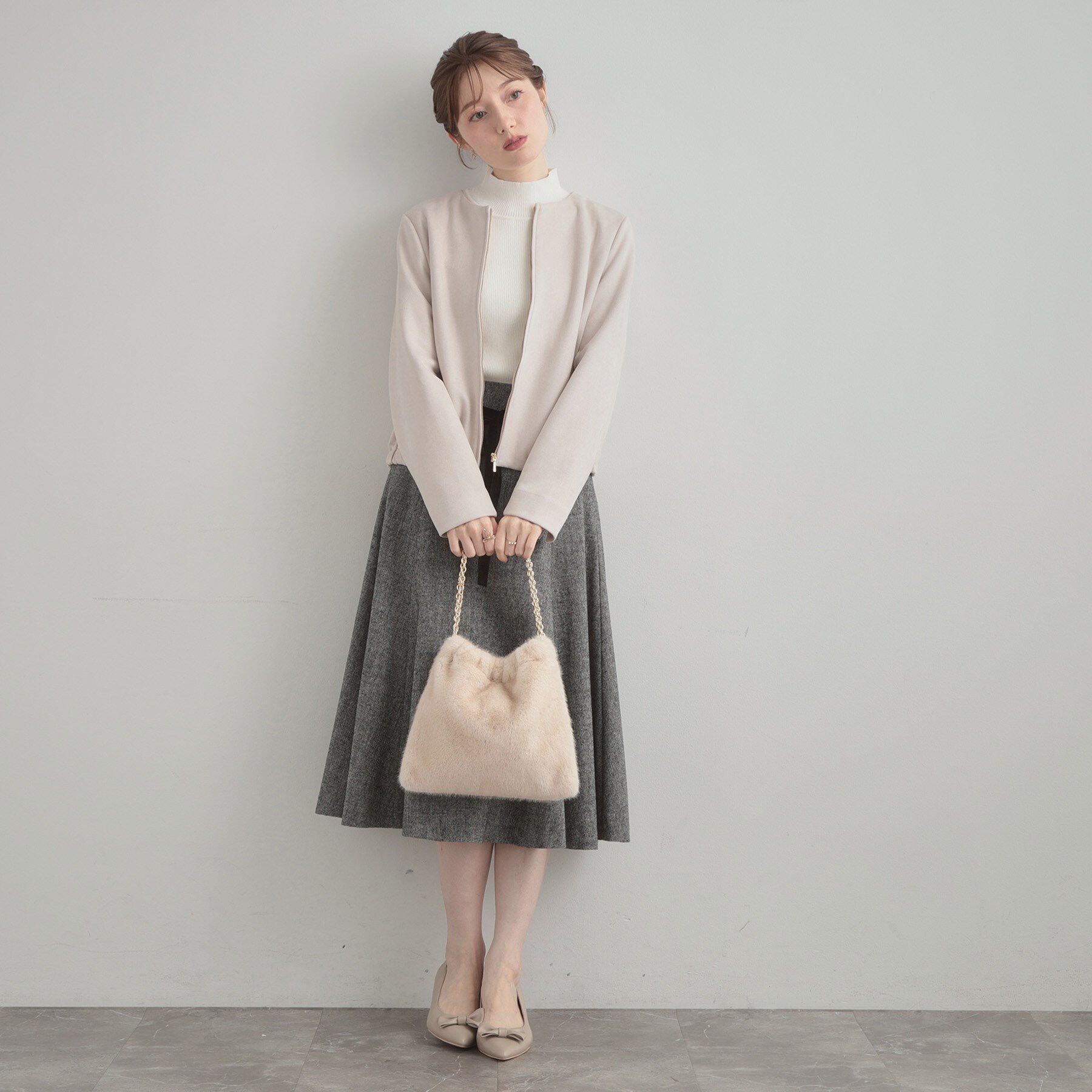 Couture broach「フェイクファーチェーンバッグ」|トートバッグ|