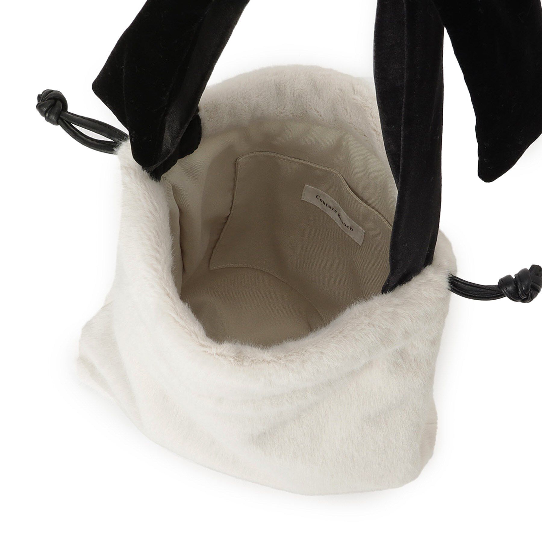 Couture broach「ベロアリボンフェイクファートートバッグ」|トートバッグ|