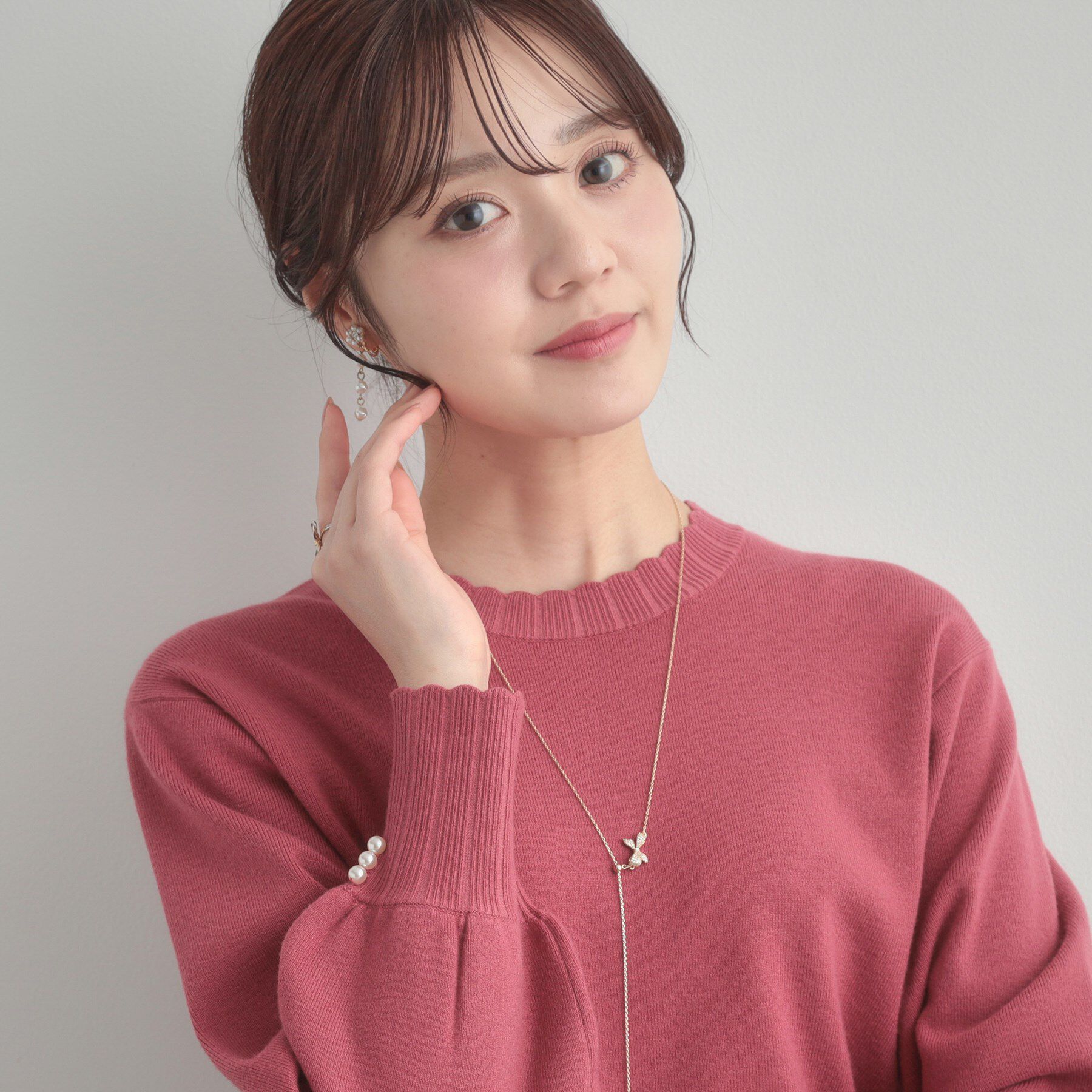 Couture broach「【洗える/スカラデザイン】パフスリーブ ニット」|ニット・セーター|