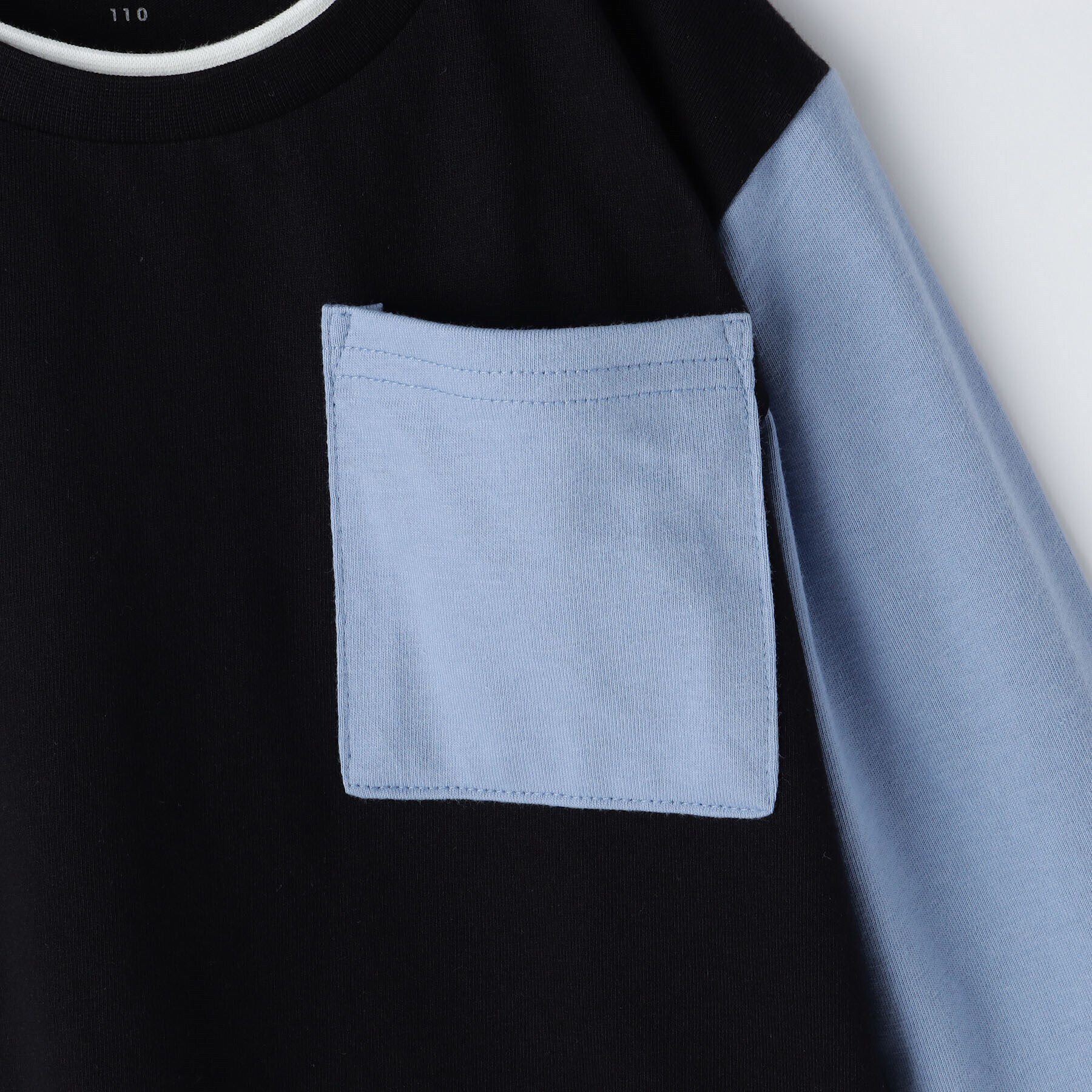 THE SHOP TK「【100-150】ブロッキング長袖Tシャツ/洗濯機OK」|Tシャツ・カットソー|