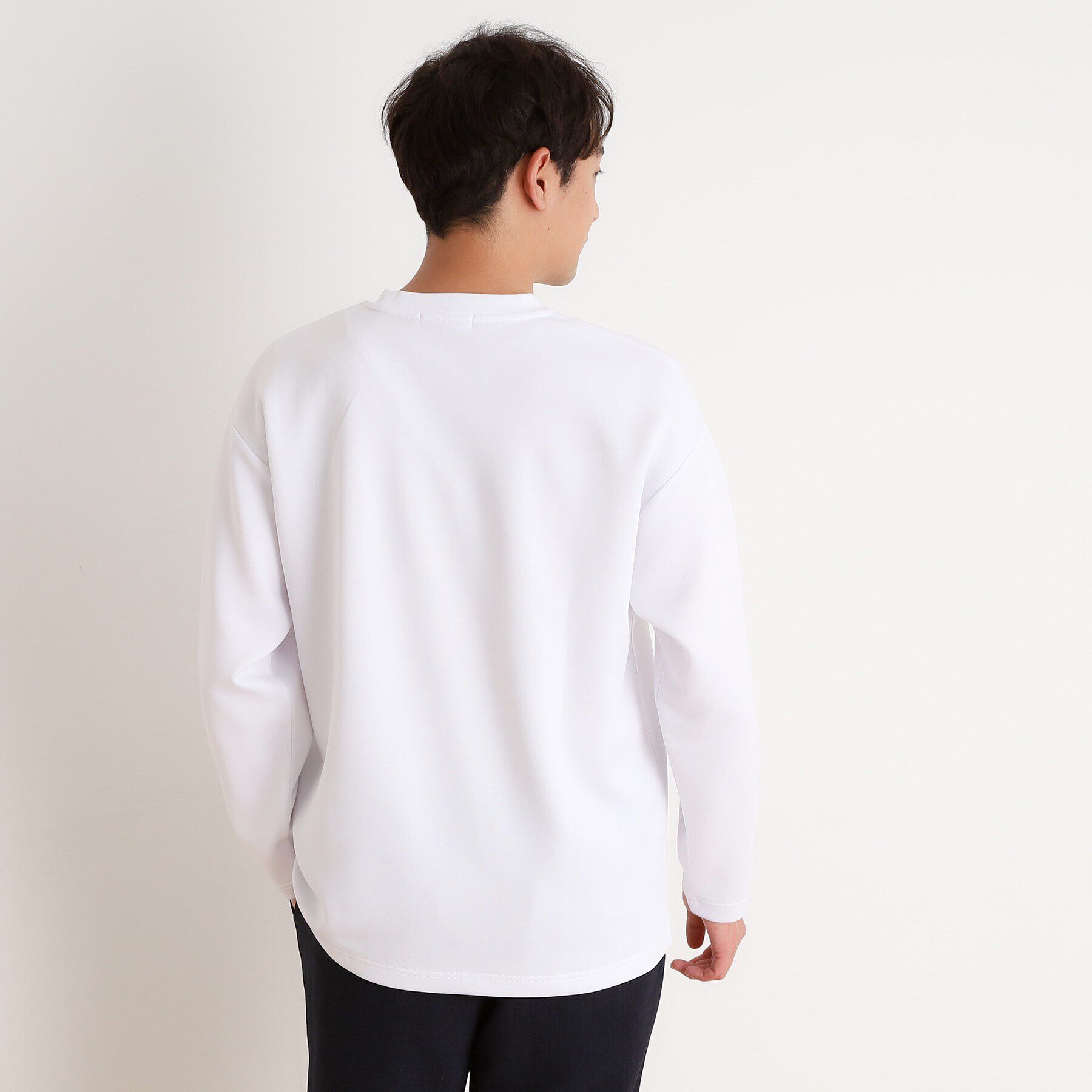 THE SHOP TK「フラワー刺繍＋グラフィックロングTシャツ」|Tシャツ・カットソー|