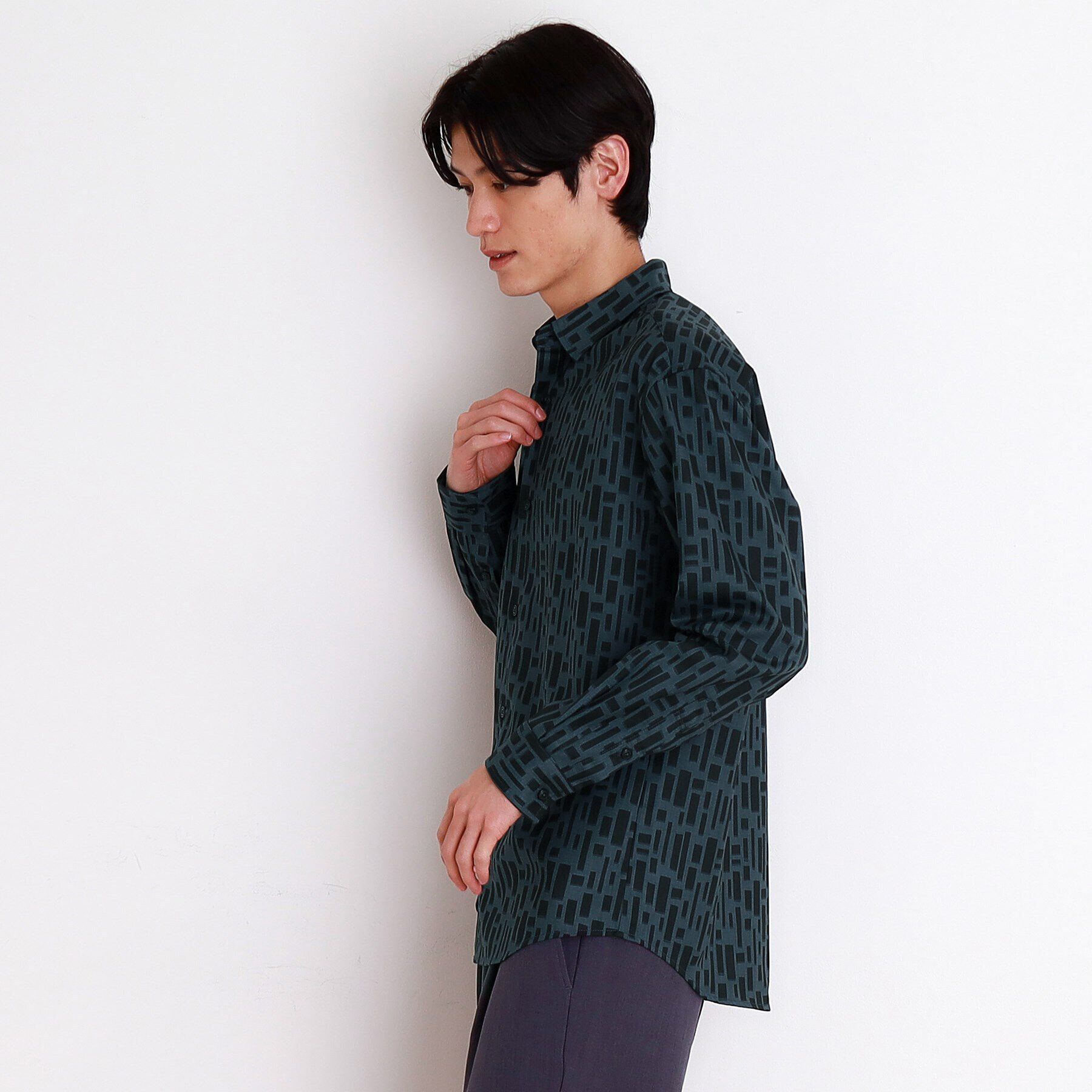 THE SHOP TK「ドライポリ長袖プリントシャツ」|シャツ・ブラウス|