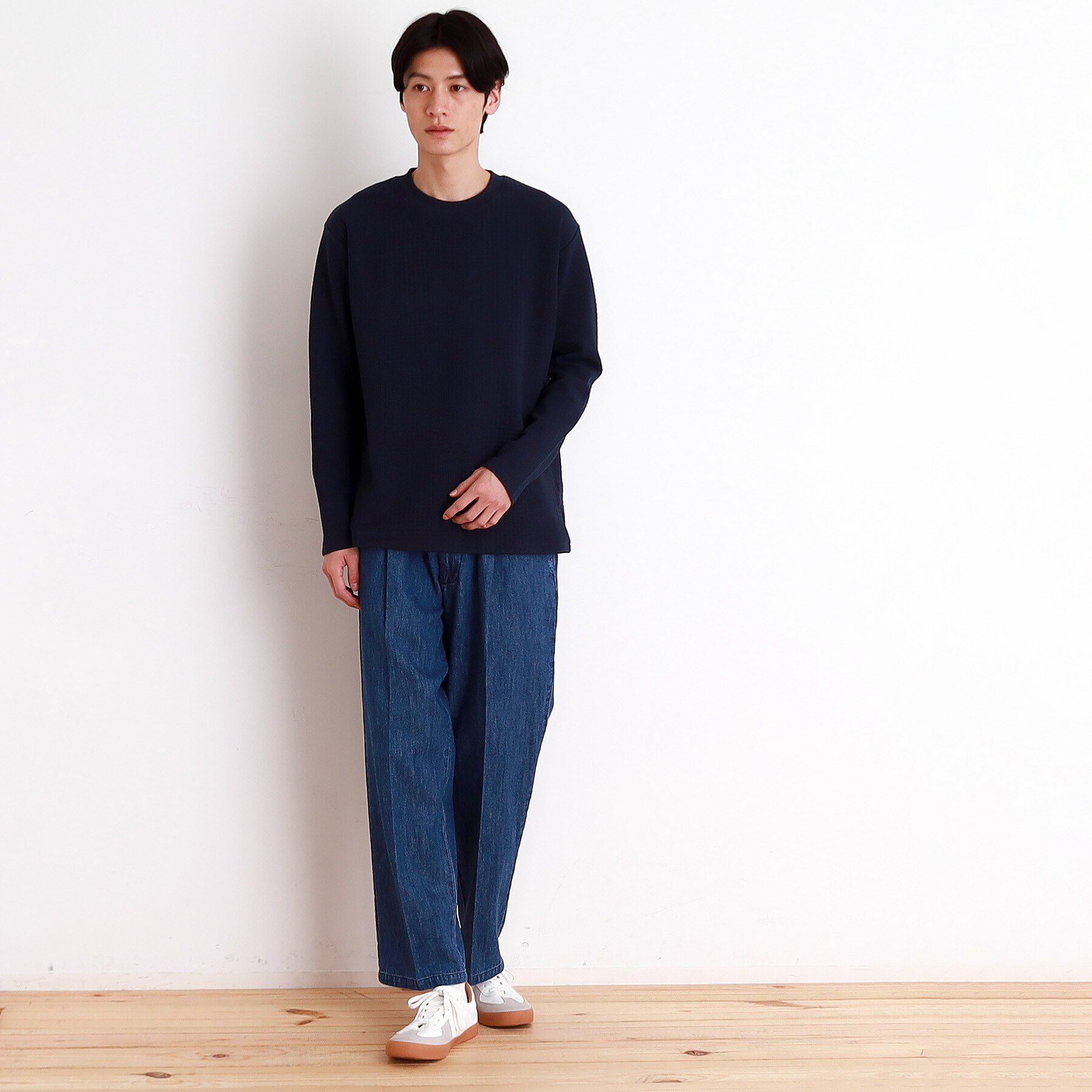 THE SHOP TK「ふくれジャガード長袖Tシャツ」|Tシャツ・カットソー|