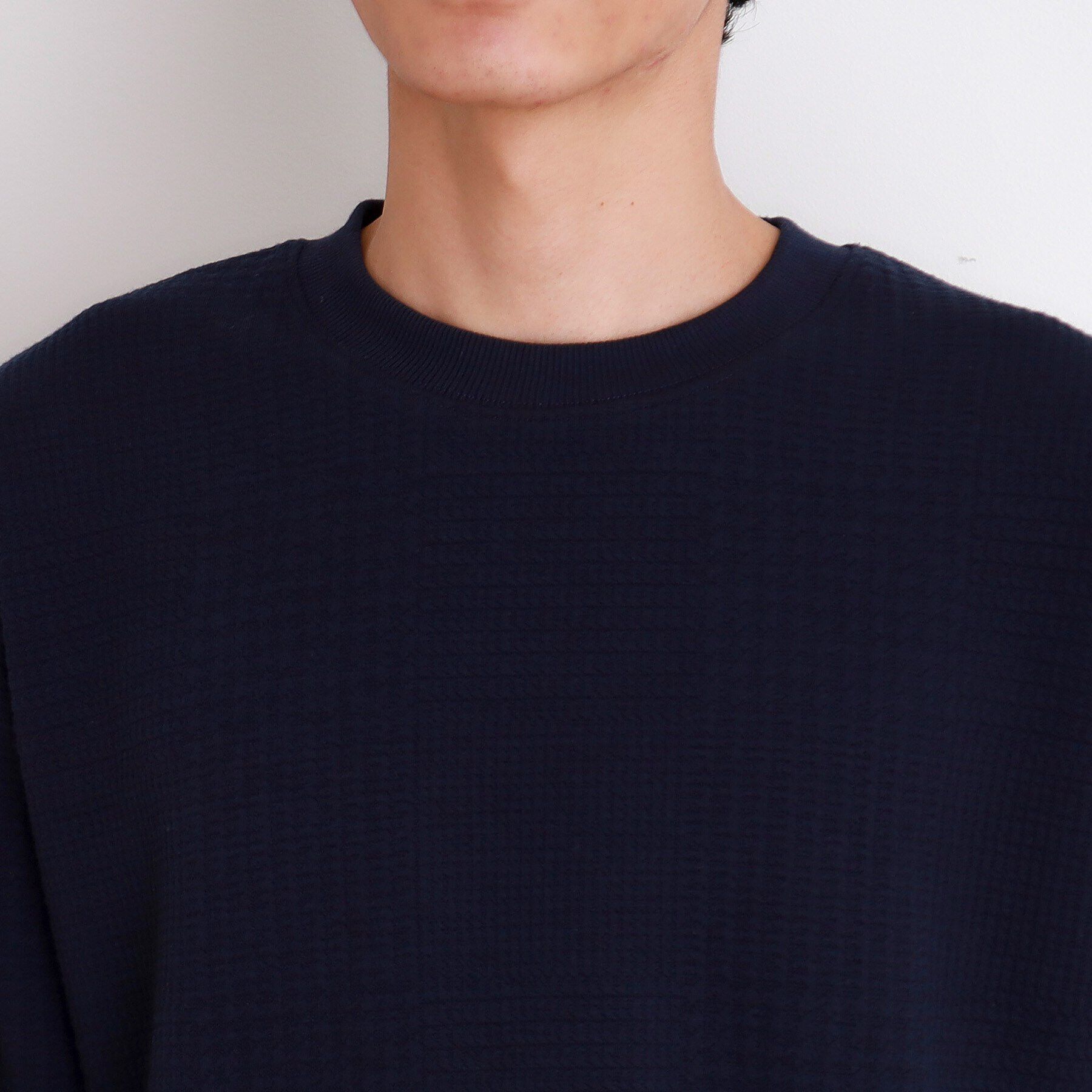 THE SHOP TK「ふくれジャガード長袖Tシャツ」|Tシャツ・カットソー|