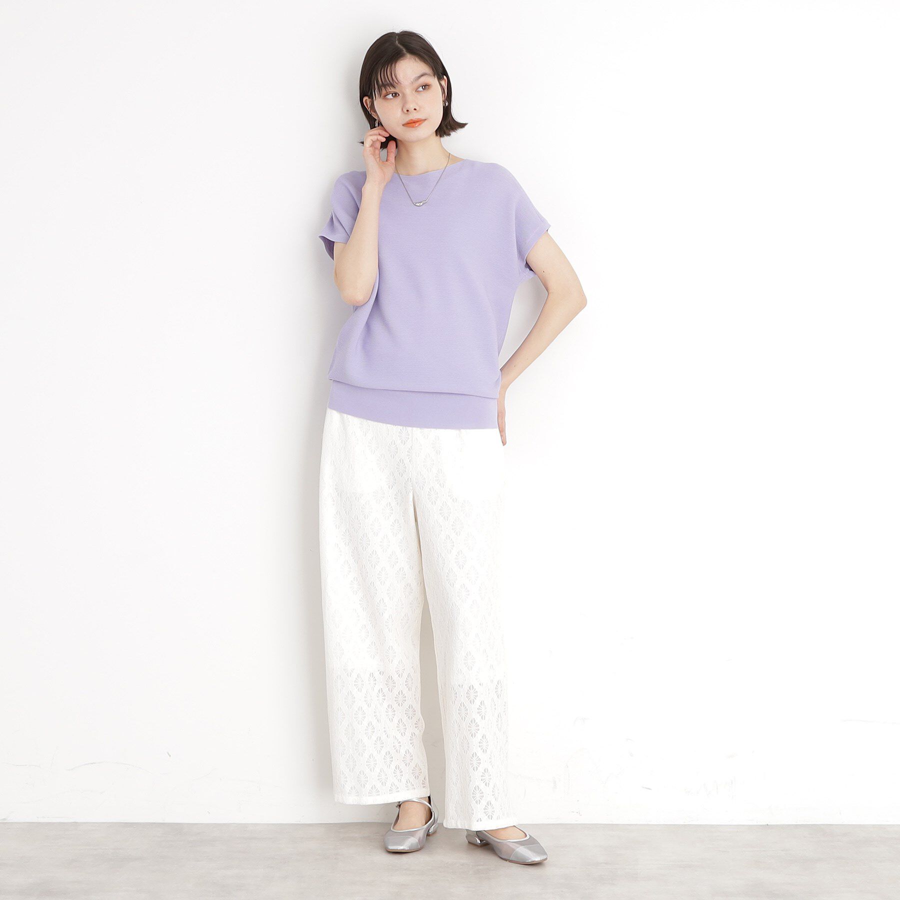 THE SHOP TK「美人フレンチニット【8色展開/WEB限定カラー/洗濯機OK/毛玉になりにくい】」|ニット・セーター|