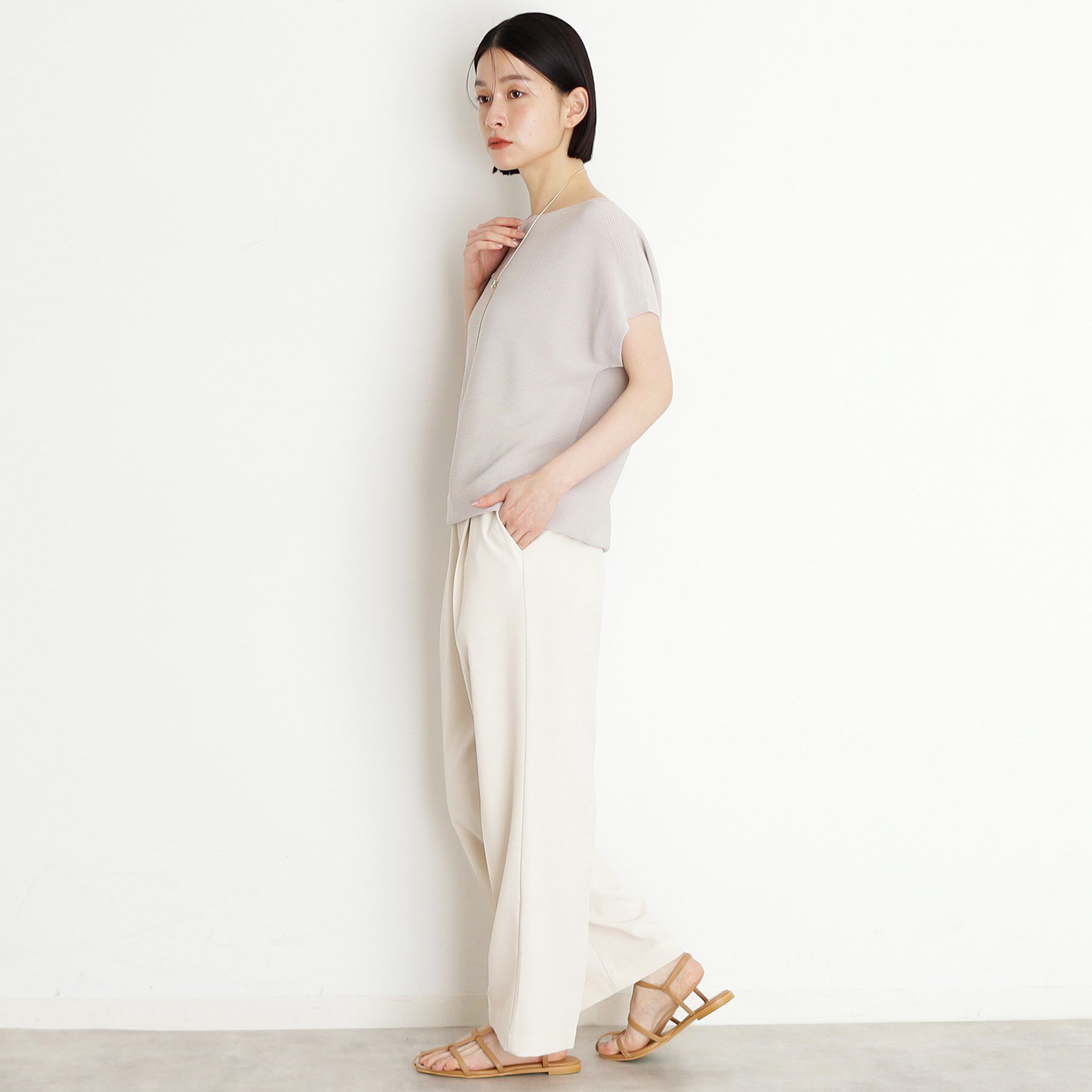 THE SHOP TK「美人フレンチニット【8色展開/WEB限定カラー/洗濯機OK/毛玉になりにくい】」|ニット・セーター|