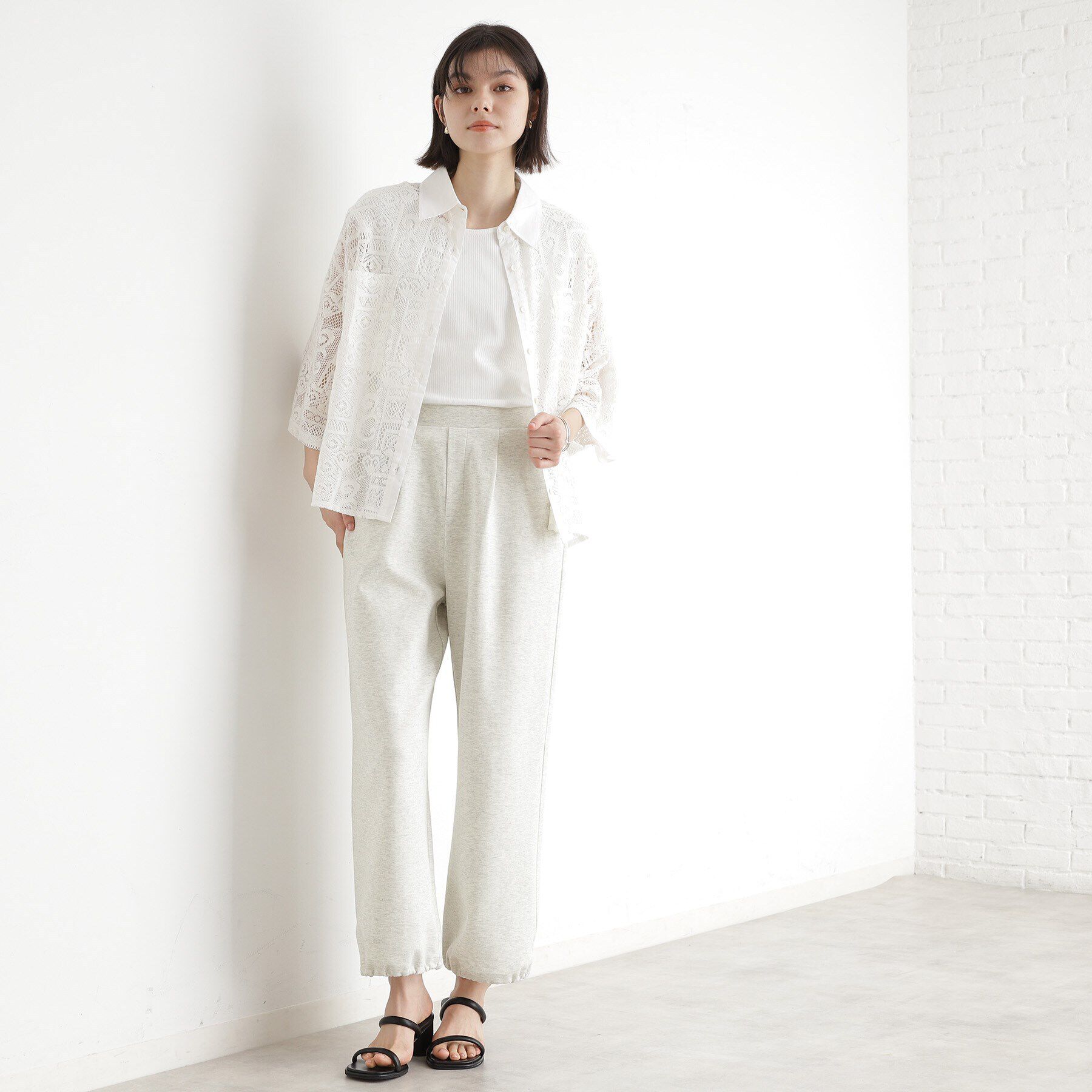 THE SHOP TK「スウェットワイドパンツ【洗える】」|その他|