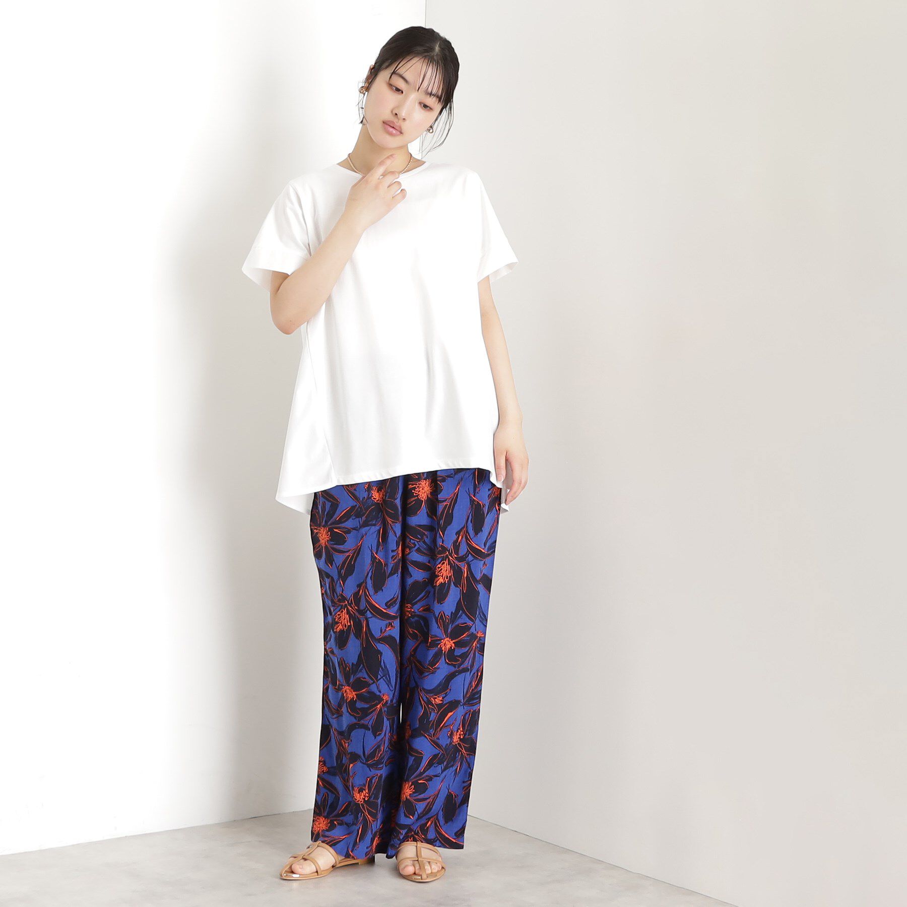 THE SHOP TK「切替バックギャザーチュニック【洗濯機OK/接触冷感/UV】」|チュニック|