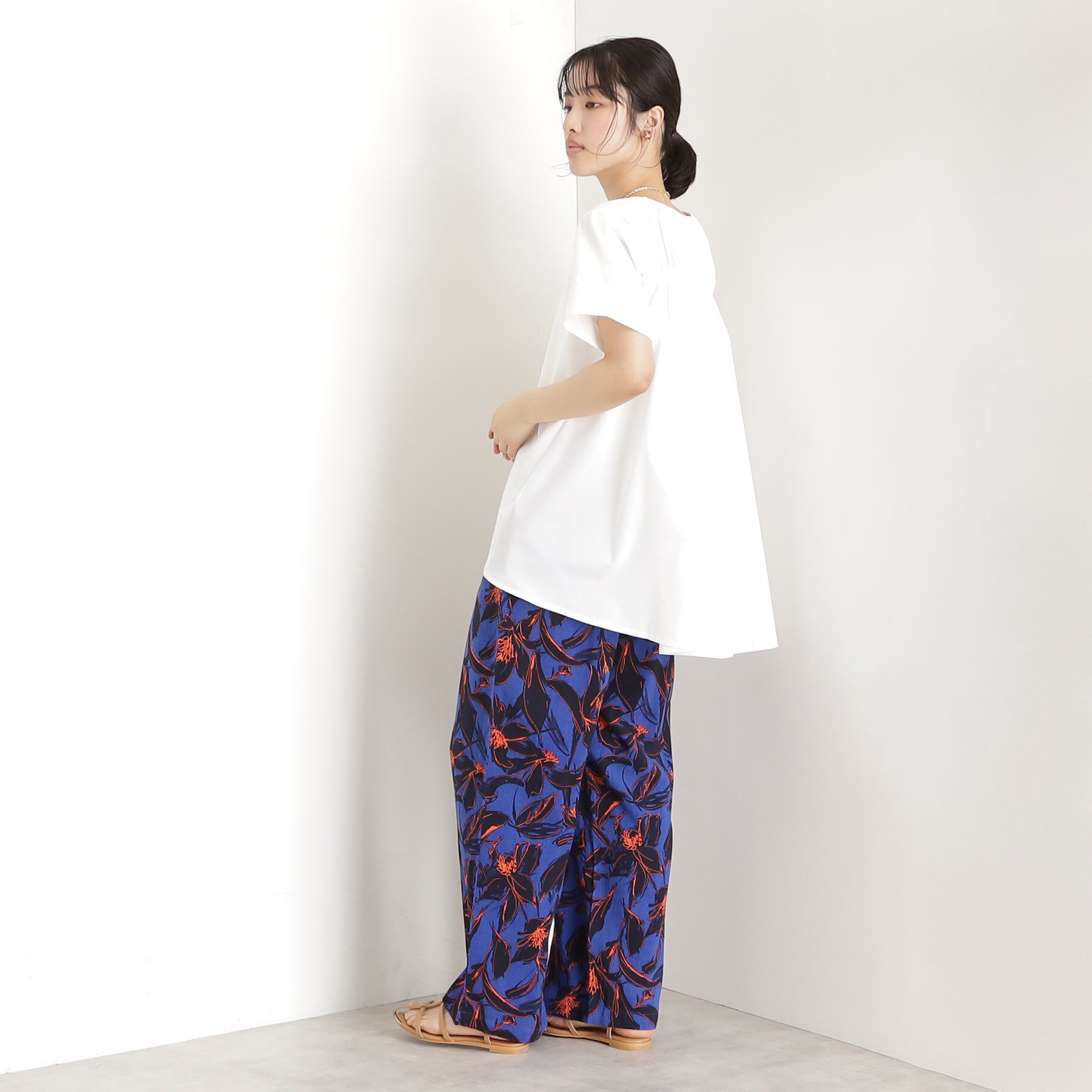 THE SHOP TK「切替バックギャザーチュニック【洗濯機OK/接触冷感/UV】」|チュニック|