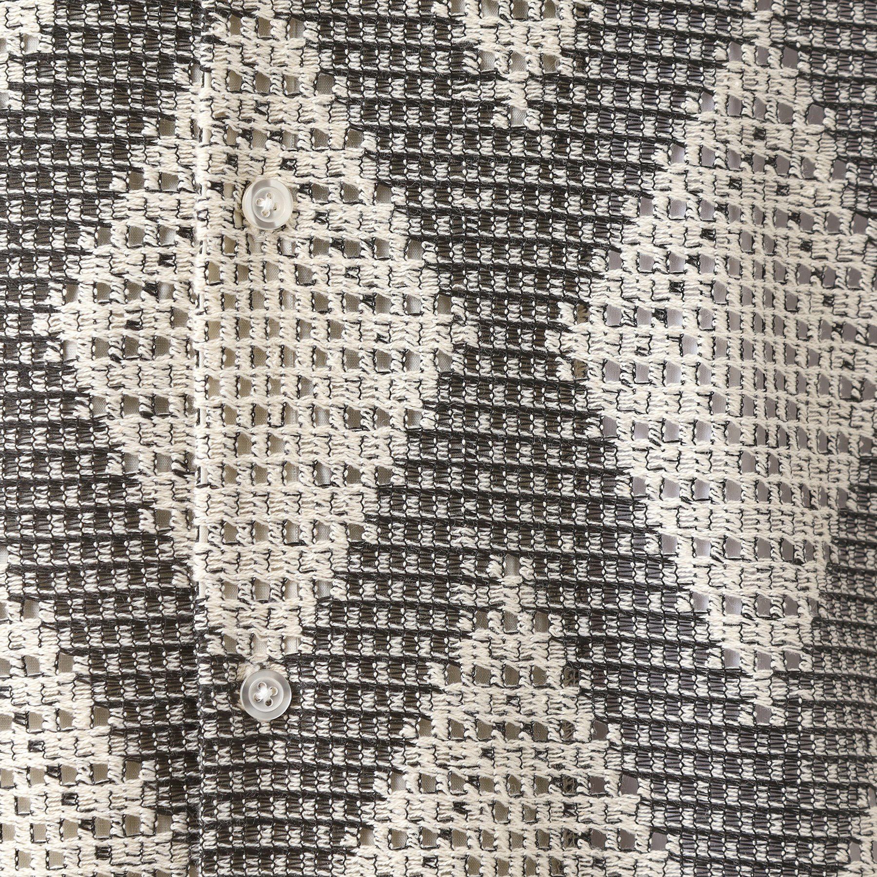 THE SHOP TK「ダイヤ柄プリント半袖シャツ【洗濯機OK/オーバーサイズ】」|シャツ・ブラウス|