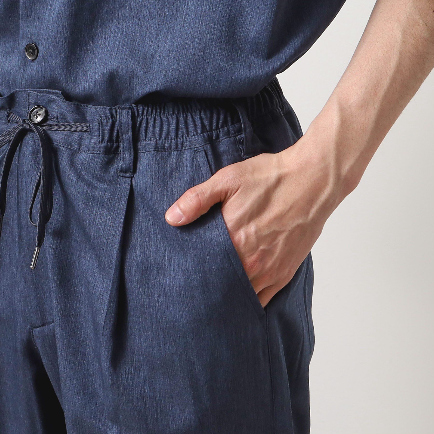 THE SHOP TK「クールファイバーイージーパンツ　接触冷感／吸水速乾／UVケア／軽量／セットアップ可」|その他|