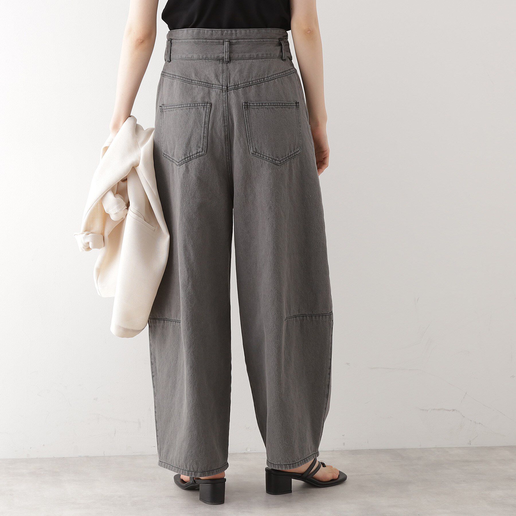 THE SHOP TK「バレル風タックパンツ【洗濯機OK】」|その他|