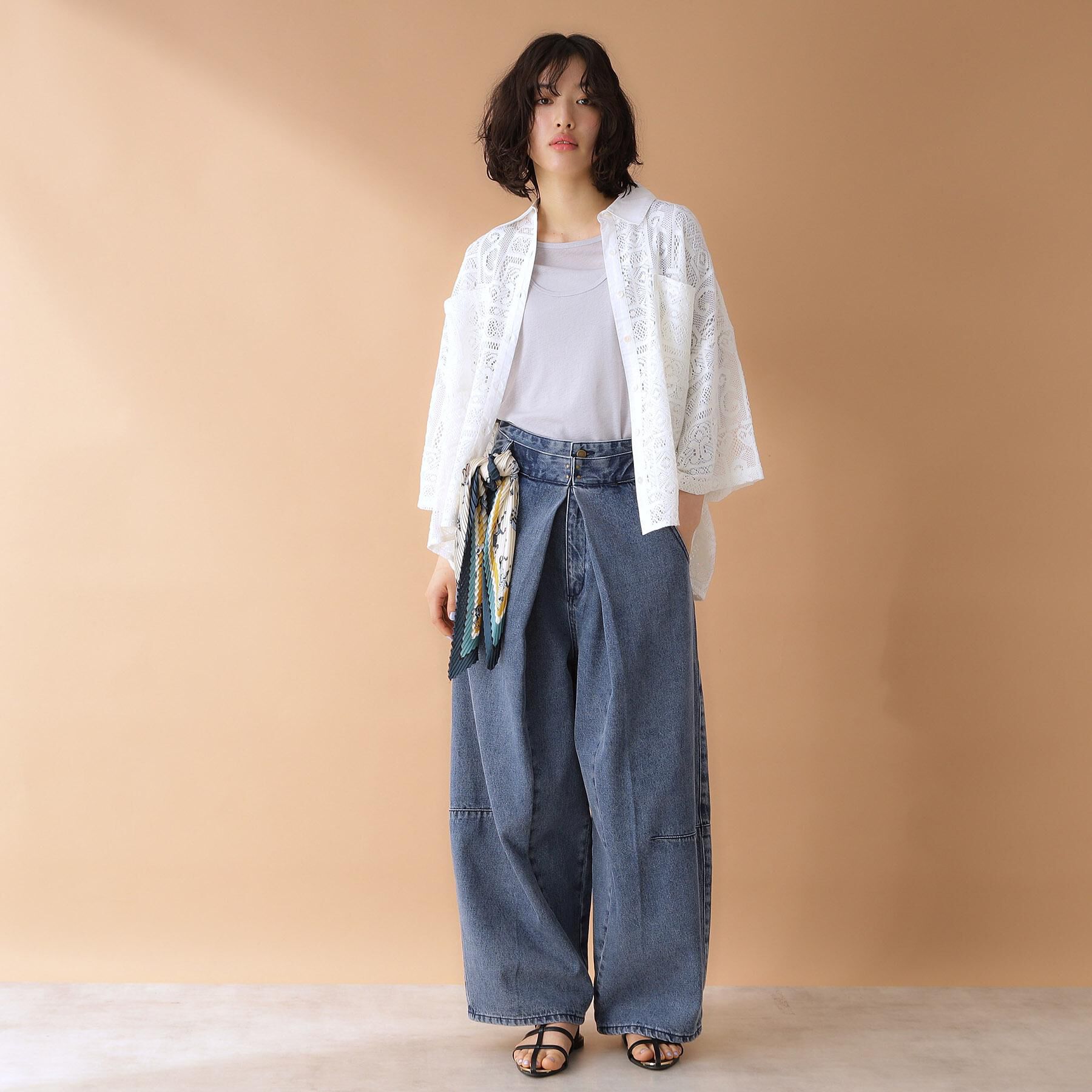 THE SHOP TK「総レースシャツ【洗える】」|シャツ・ブラウス|