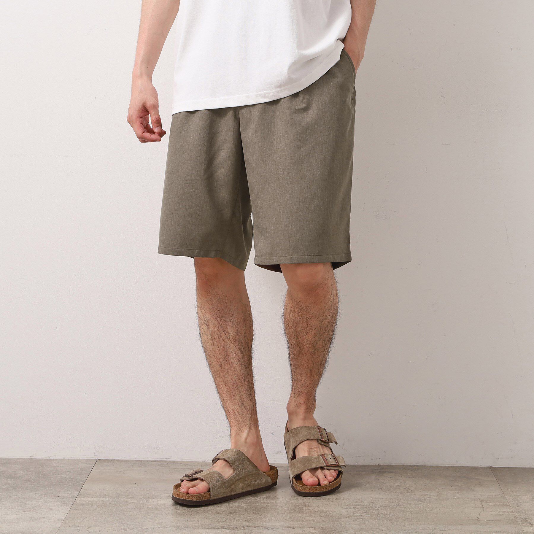 THE SHOP TK「クールファイバーショートパンツ　接触冷感／吸水速乾／UVケア／軽量／セットアップ可」|その他|モカブラウン(042