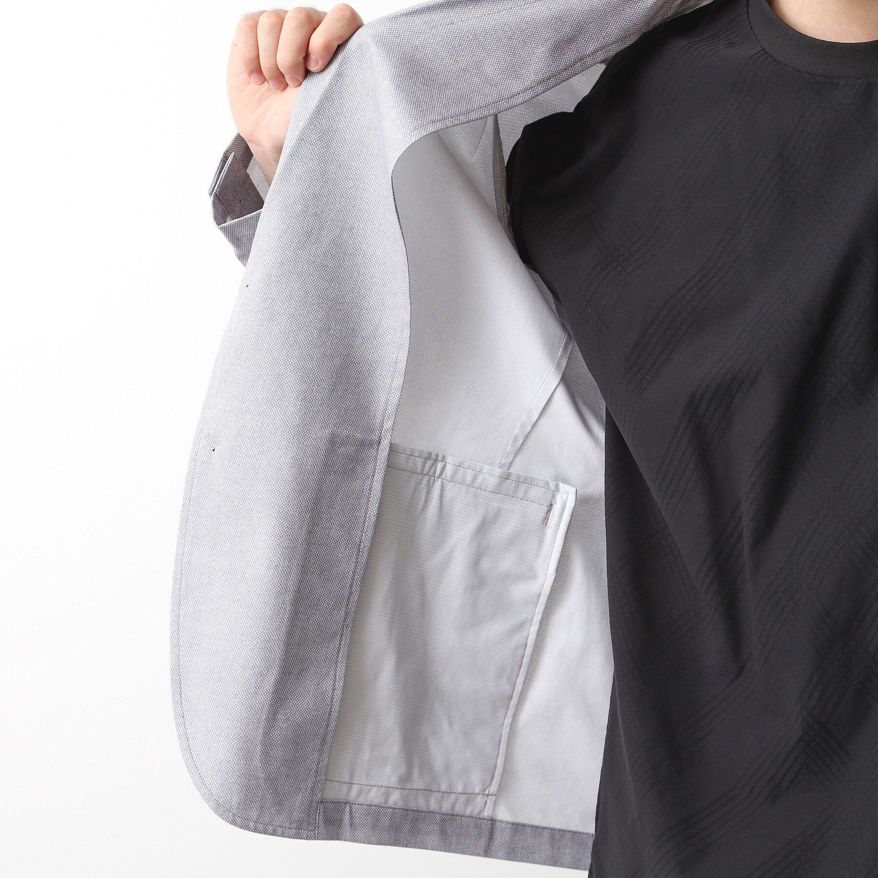 THE SHOP TK「スマートムーブメッシュバーズアイジャケット【軽量/洗濯機OK/セットアップ可】」|テーラードジャケット|