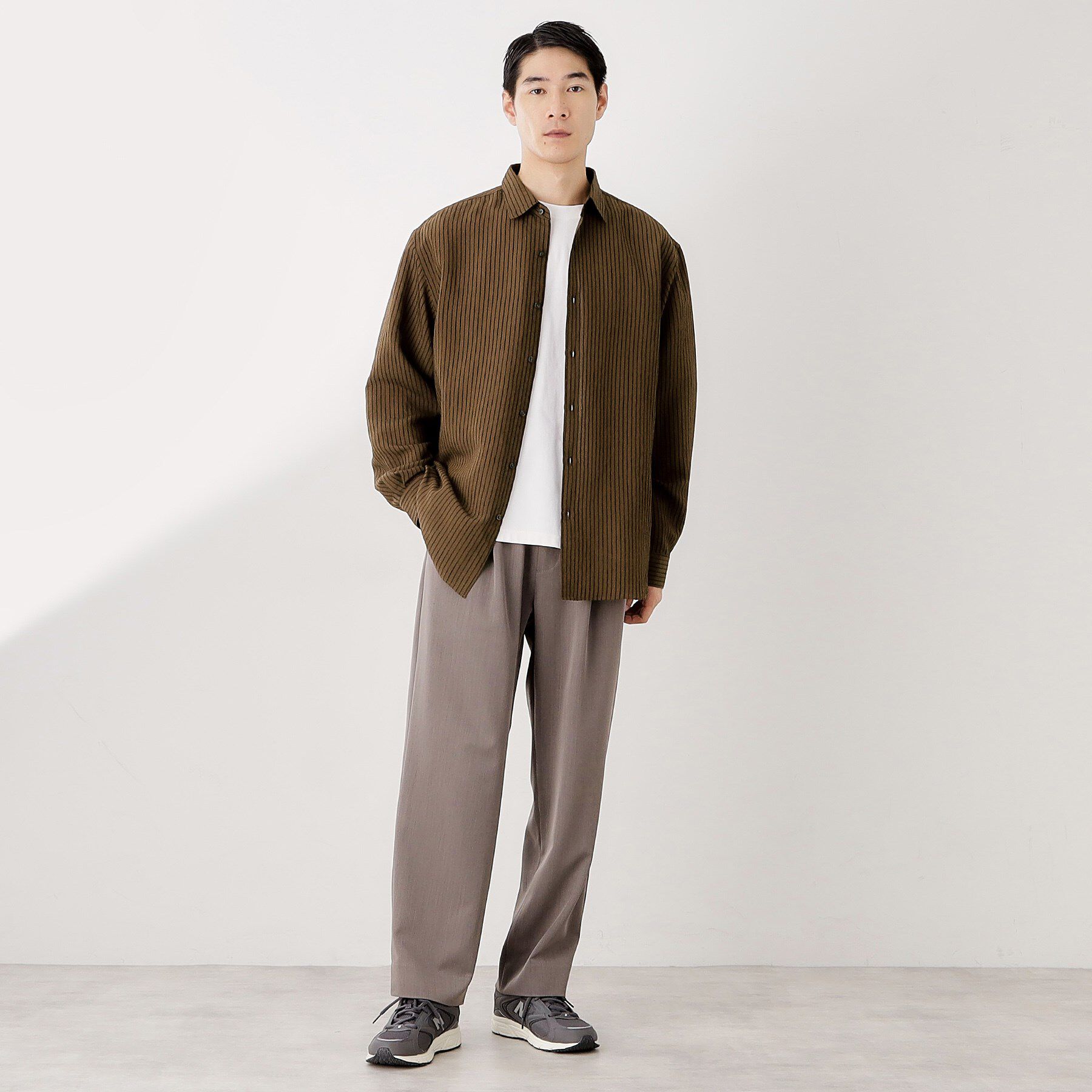 THE SHOP TK「チェック＆ストライプ アソート長袖シャツ【洗濯機OK】」|シャツ・ブラウス|