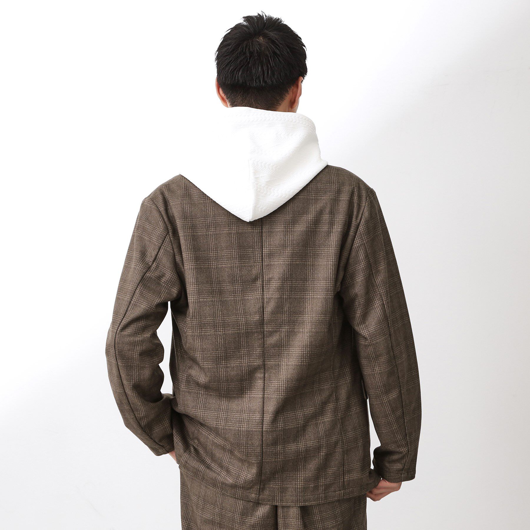 THE SHOP TK「ホームスパンジャージジャケット【セットアップ可/洗濯機OK】」|テーラードジャケット|