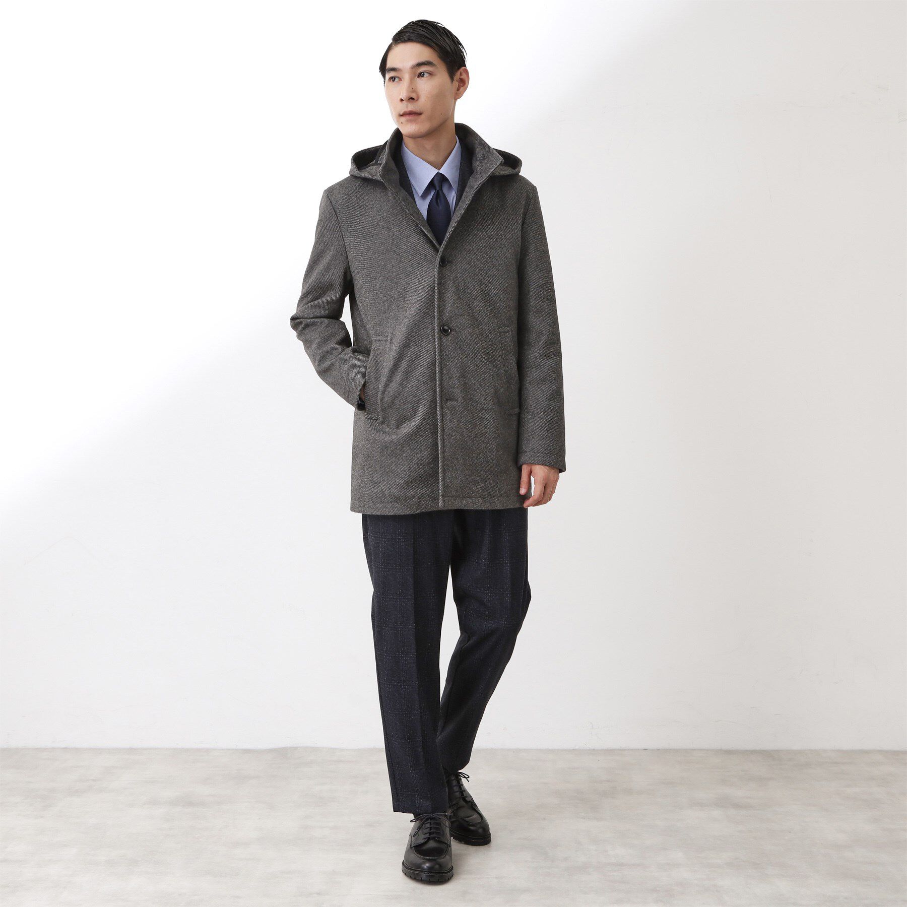 THE SHOP TK「ON/OFF対応 ウーリック スタンド メルトンコート　【洗濯機OK/フード取外し可】」|その他|