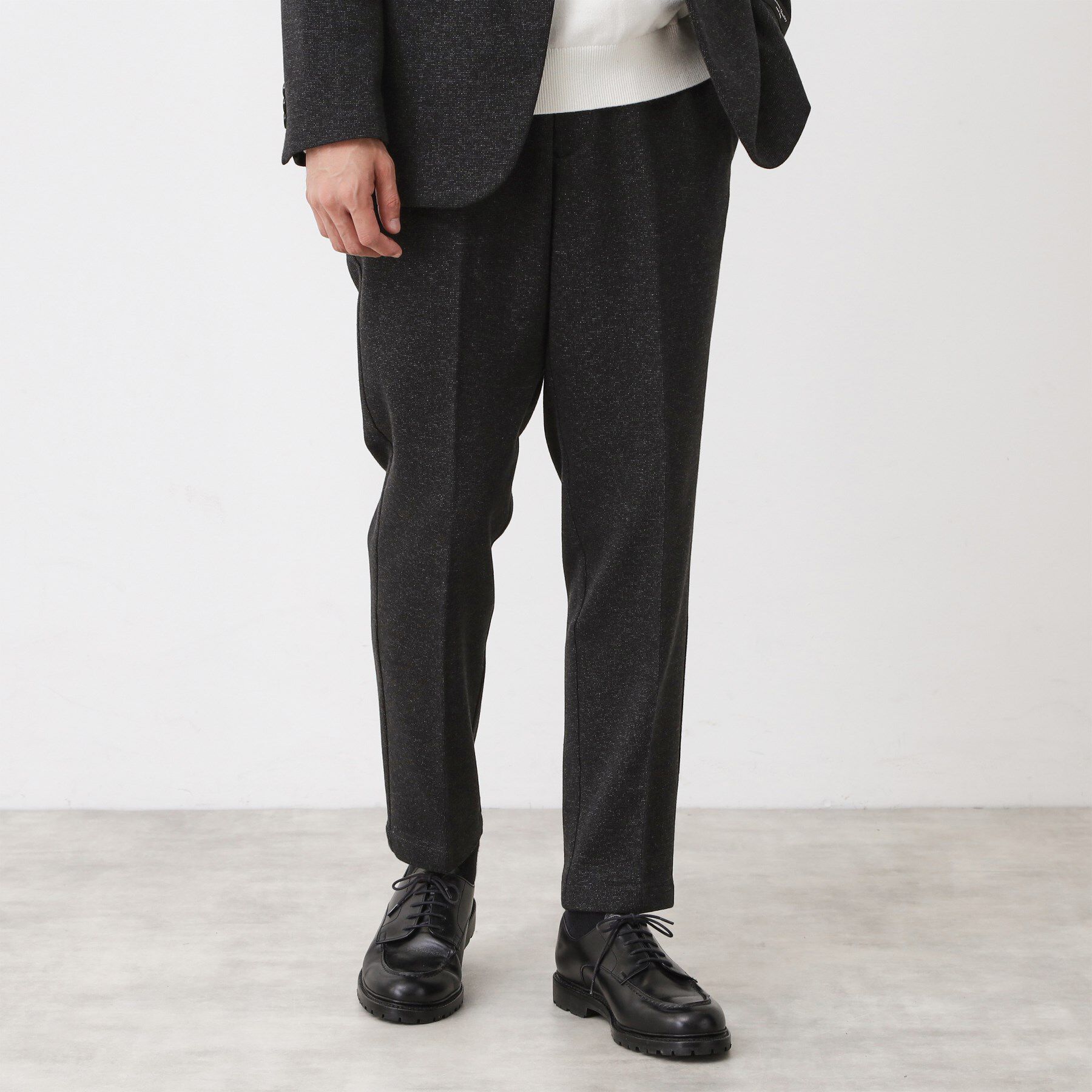 THE SHOP TK「尾州ホームスパンパンツ」|スーツ|チャコールグレー(6