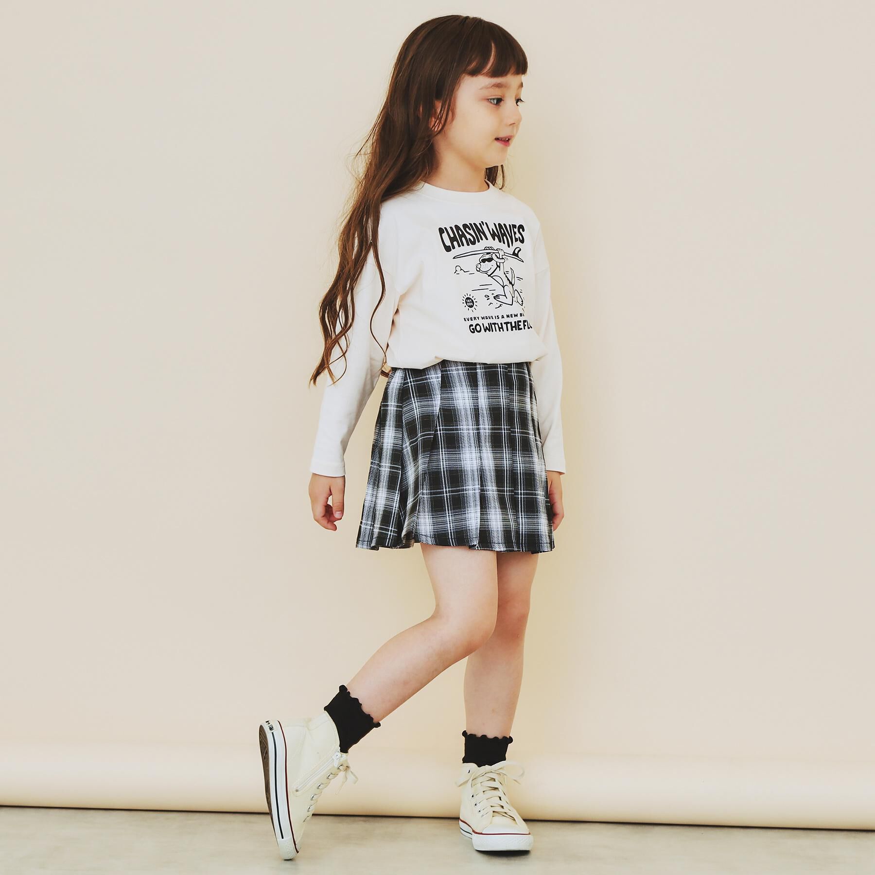 THE SHOP TK「【110-160】チェックスカートパンツ」|スカート|