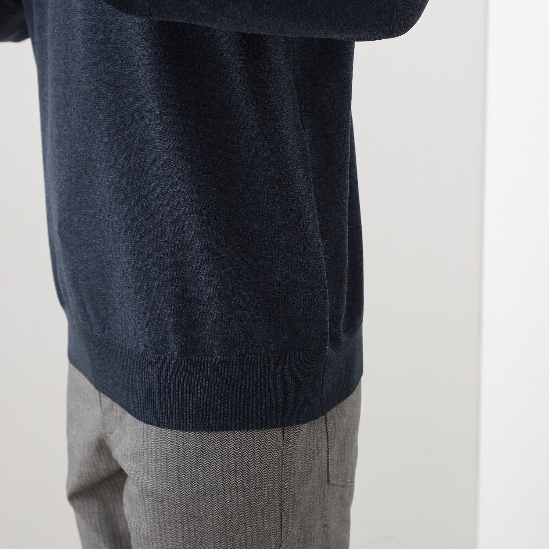 THE SHOP TK「【冬のビジネスシーンに最適】モックネックニット」|ニット・セーター|