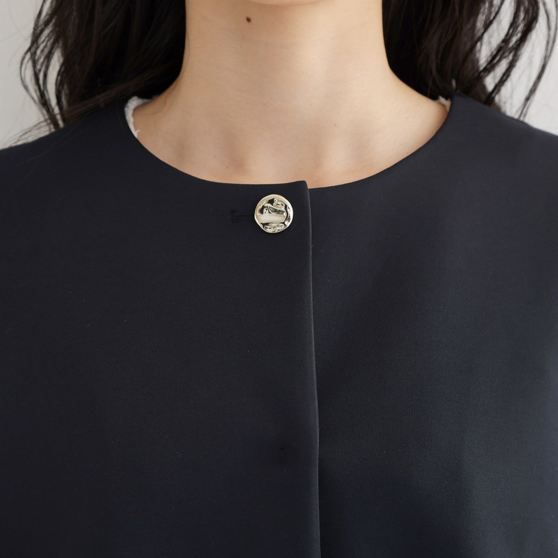 THE SHOP TK「【通勤・セレモニー】ノーカラーダンボールジャケット」|ノーカラージャケット|