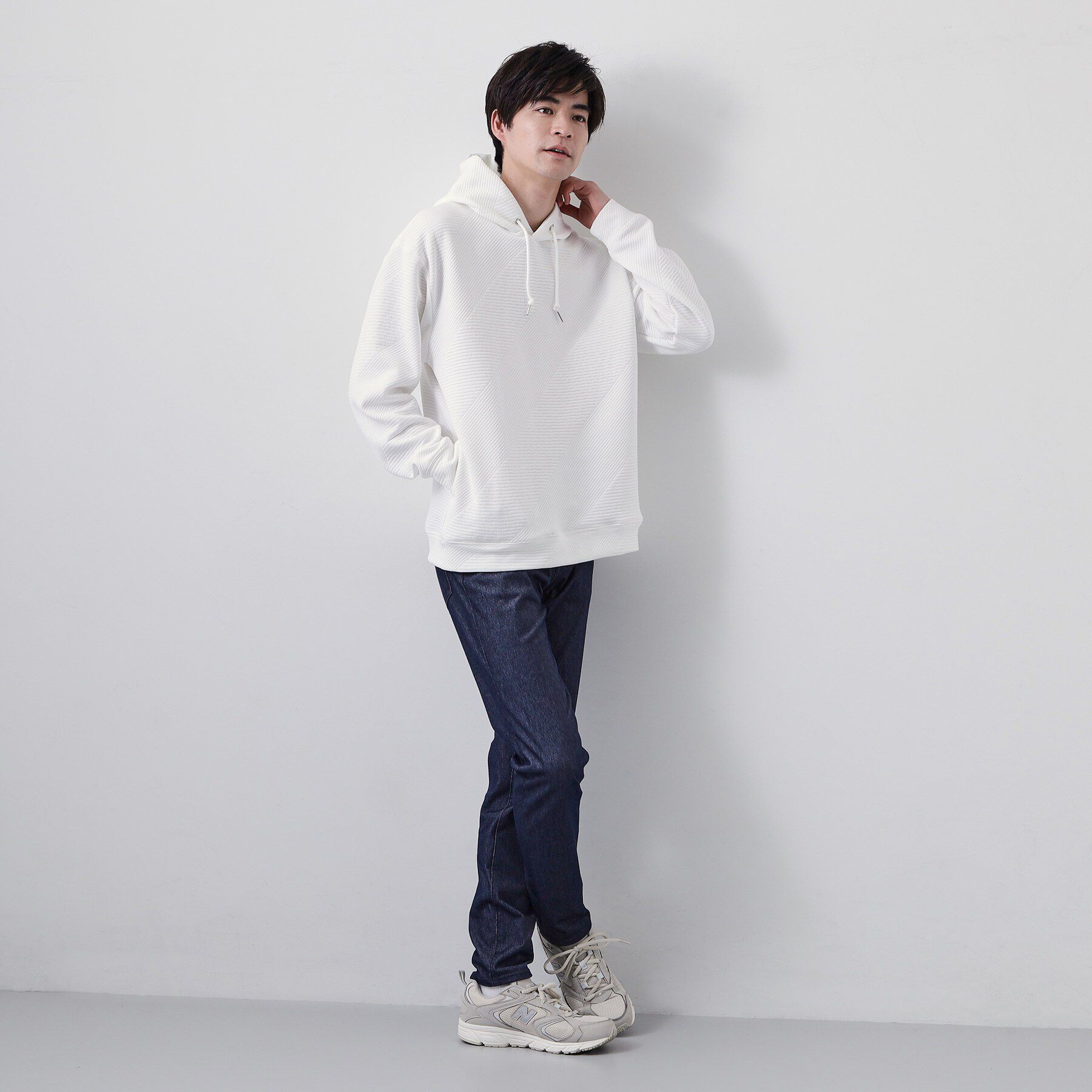 THE SHOP TK「【さりげない表情が、品よく映える。】ふくれジャカードパーカ」|パーカー|