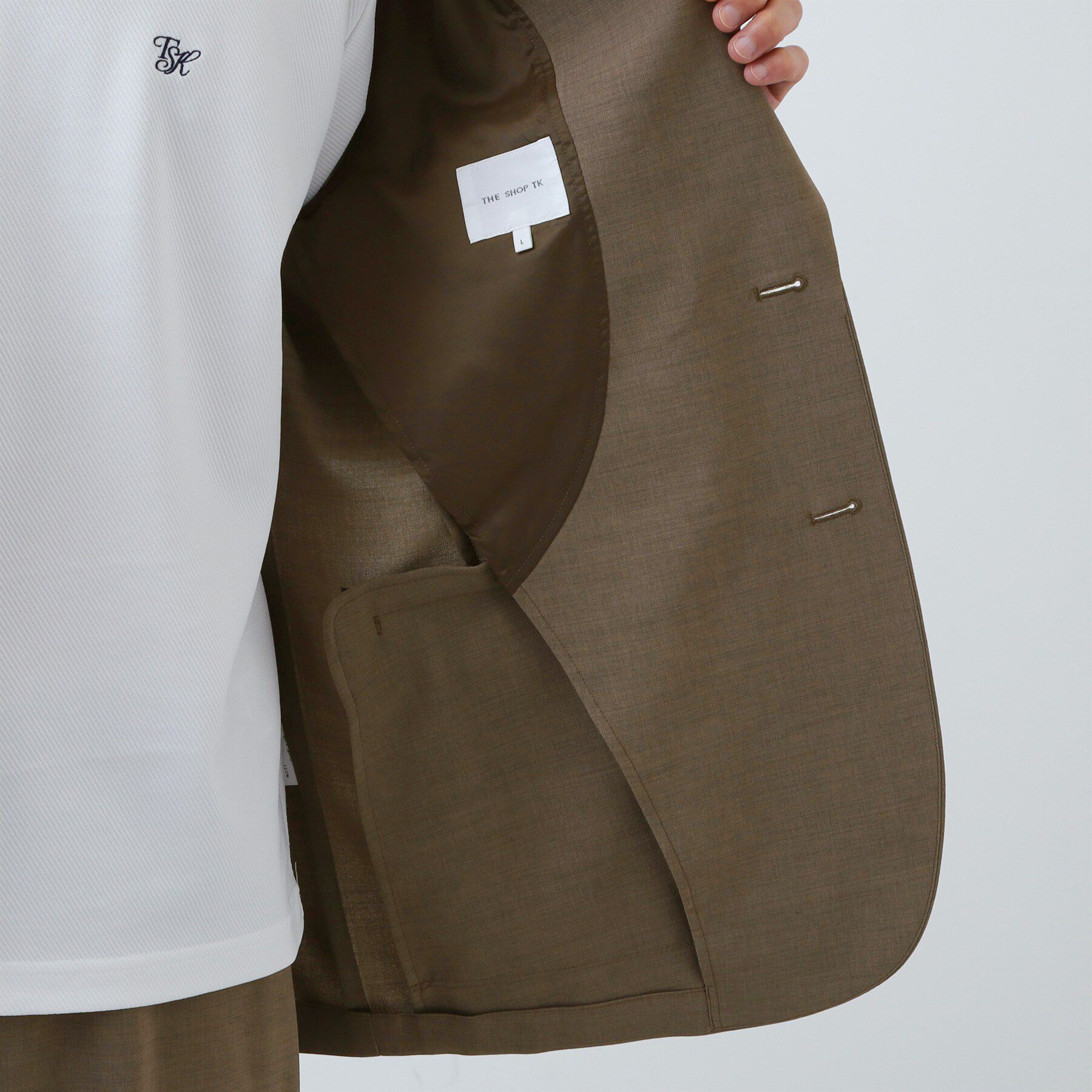 THE SHOP TK「AVANT LINO リラックスジャケット セットアップ可／洗濯機OK」|テーラードジャケット|