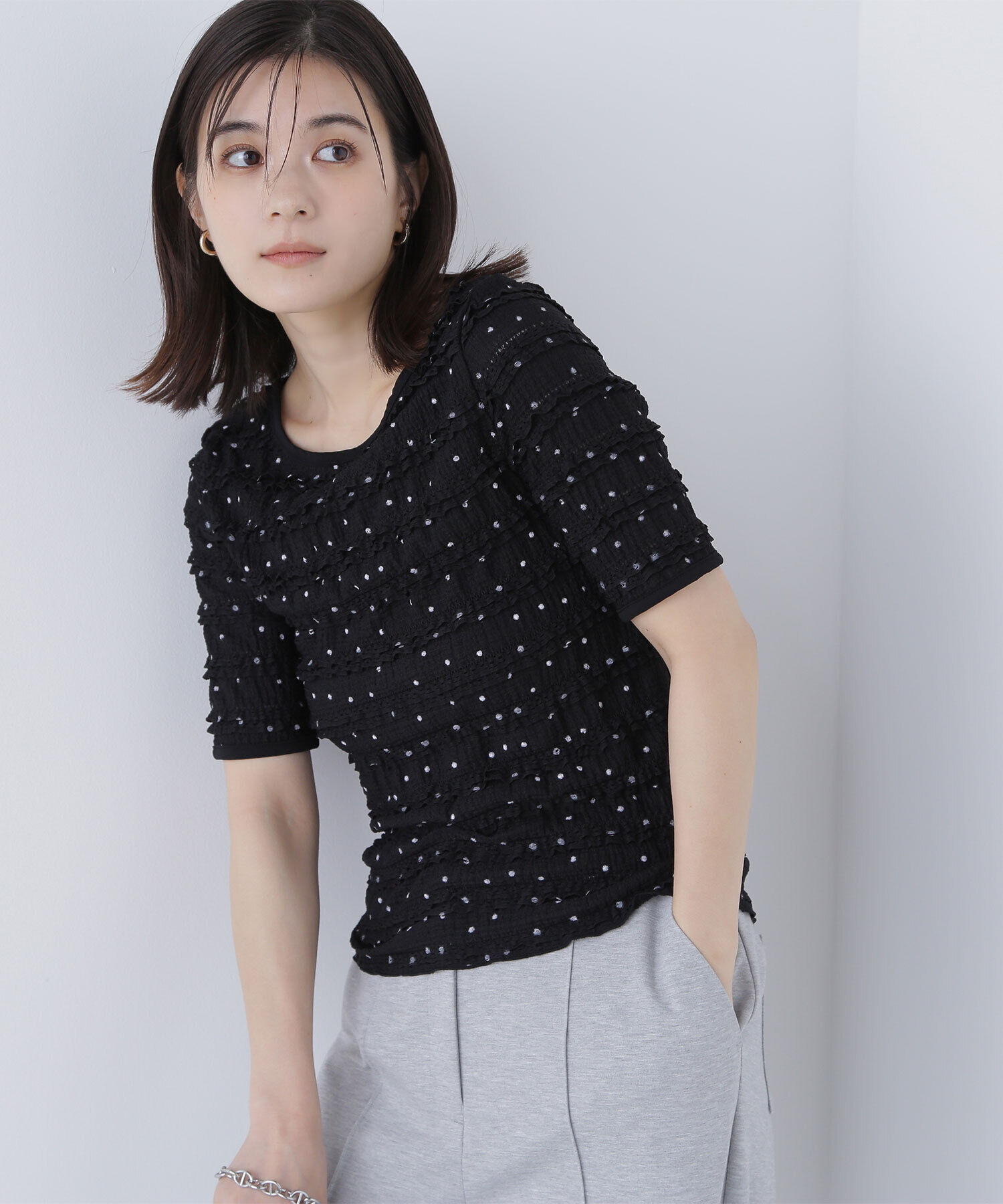  「ドットバイカラーカットソー」|Tシャツ・カットソー|クロベース2