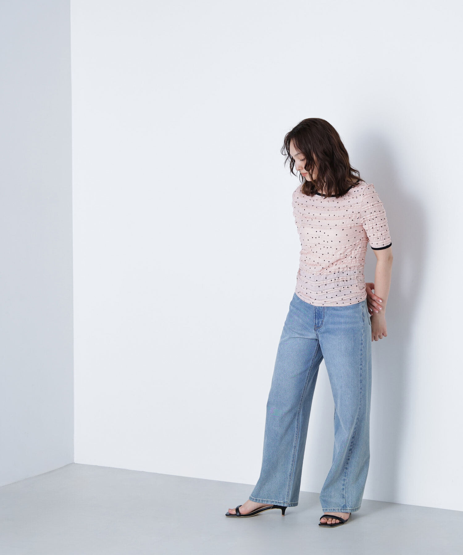  「ドットバイカラーカットソー」|Tシャツ・カットソー|