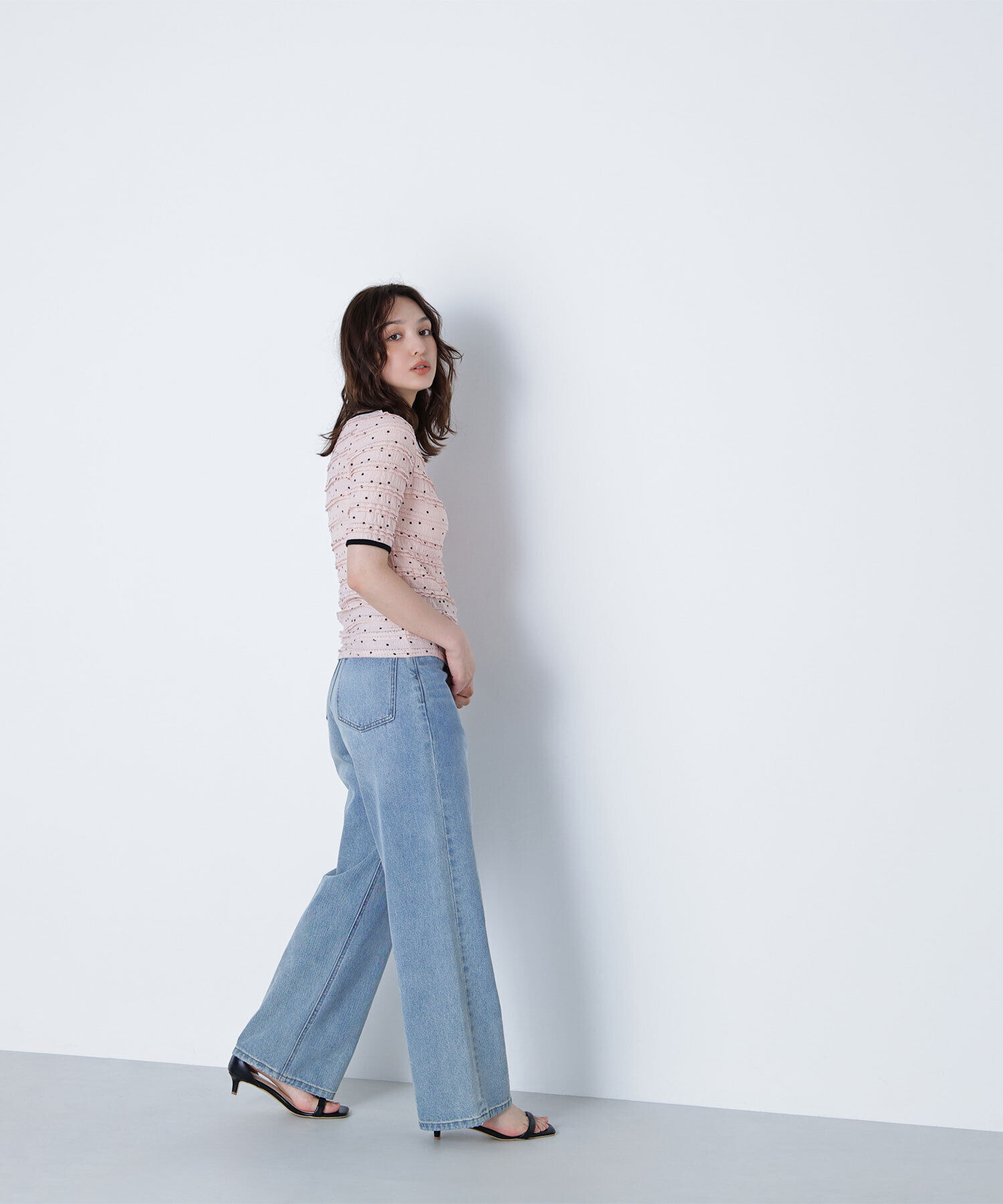  「ドットバイカラーカットソー」|Tシャツ・カットソー|