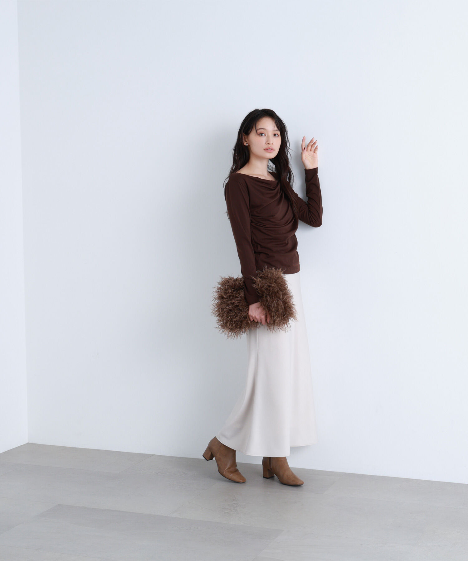  「バイアスサテンナロースカート」|スカート|