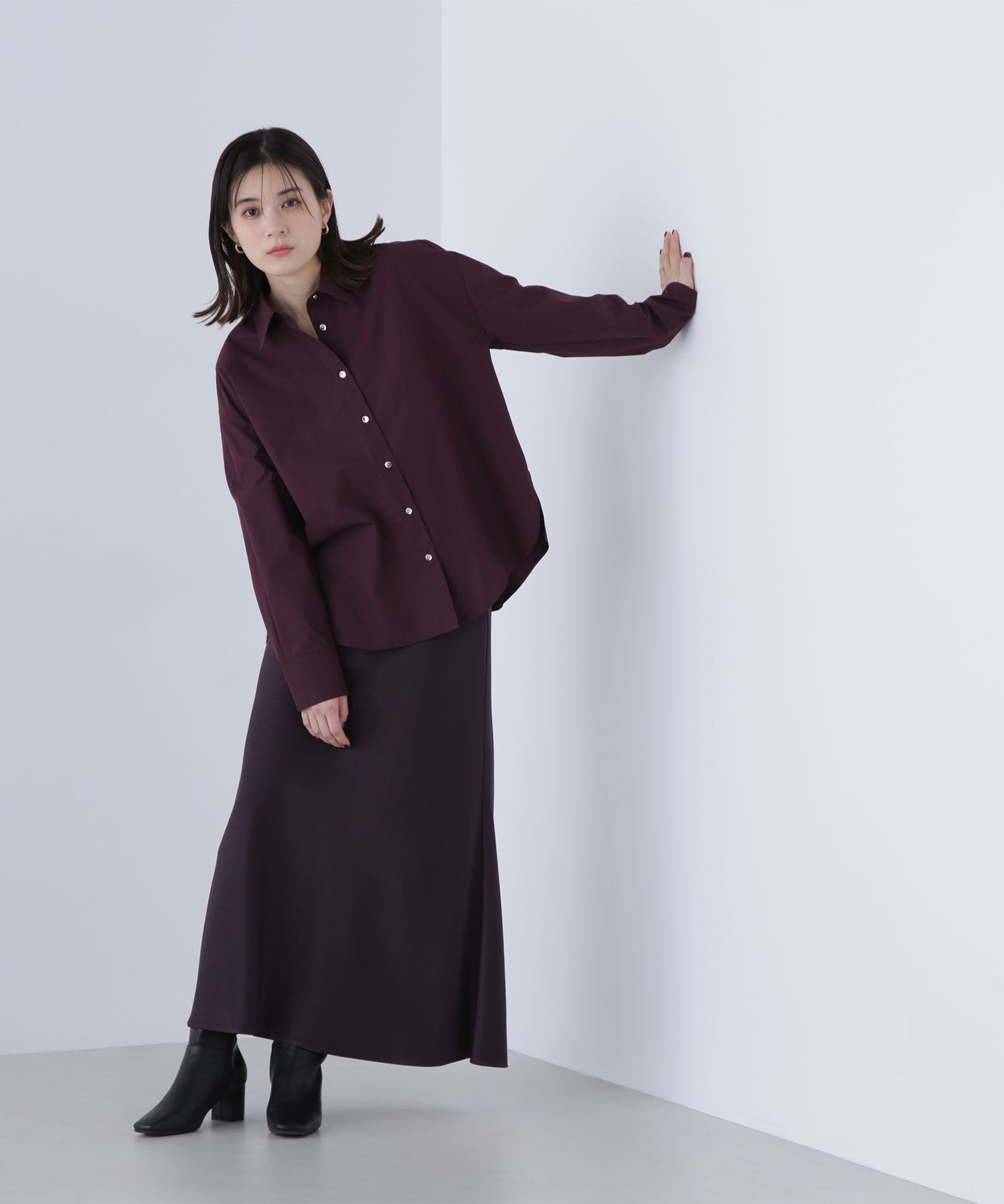  「バイアスサテンナロースカート」|スカート|