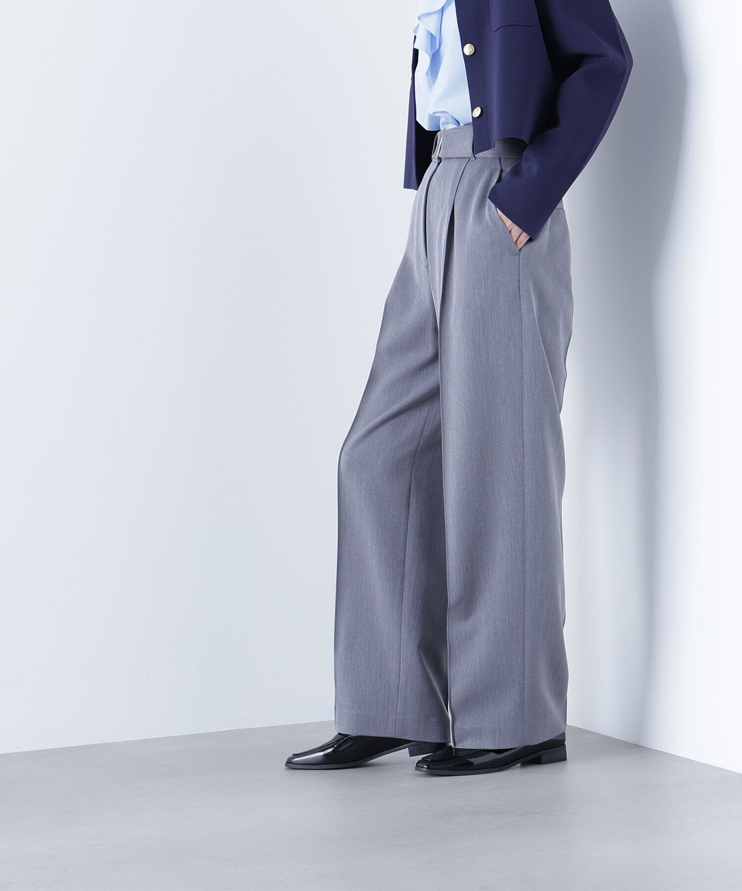  「コンパクトベスト セットアップ ワイドストレートパンツ」|その他|