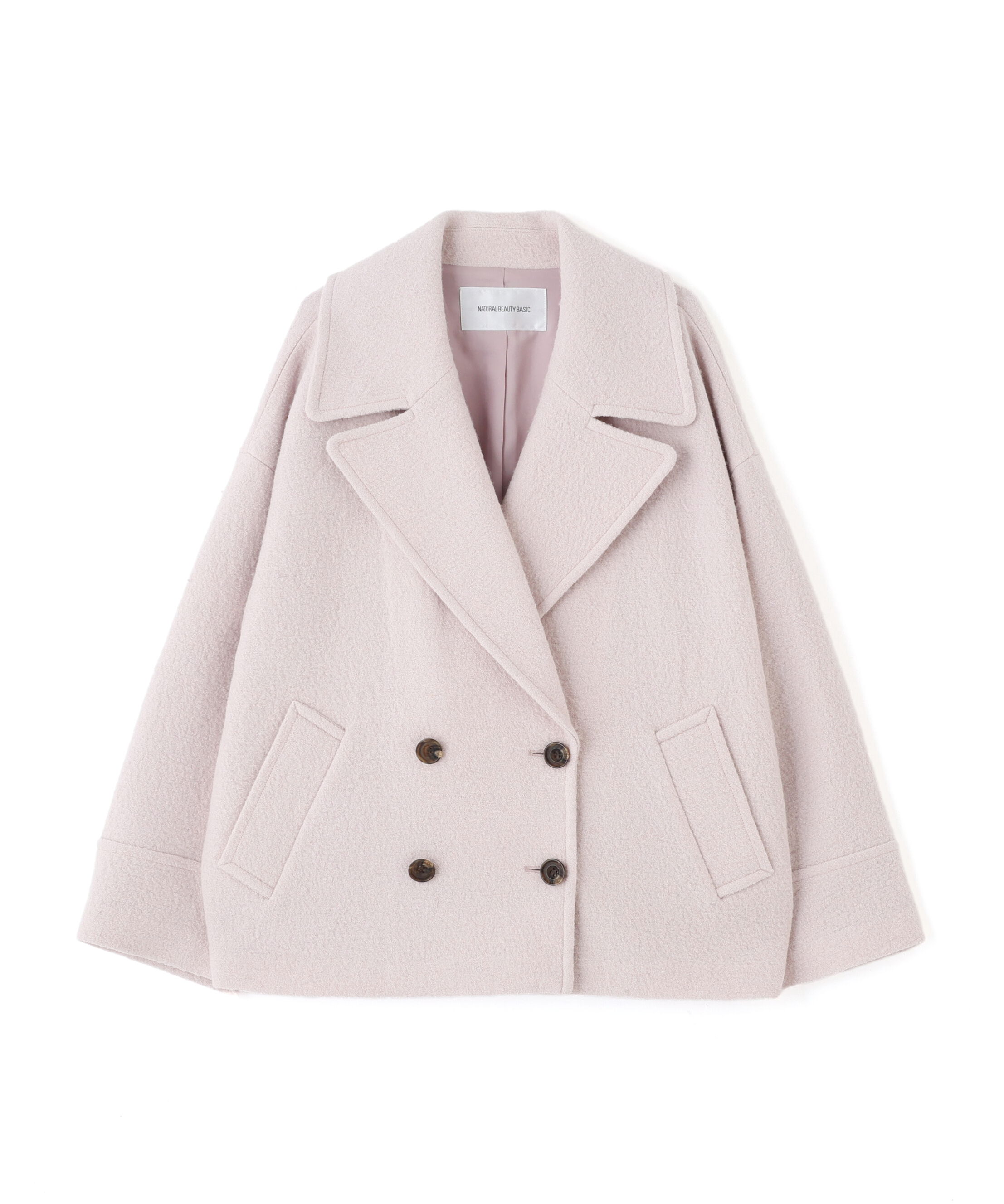  「ウーリーフォルムハーフコート」|ブルゾン・スタジャン|