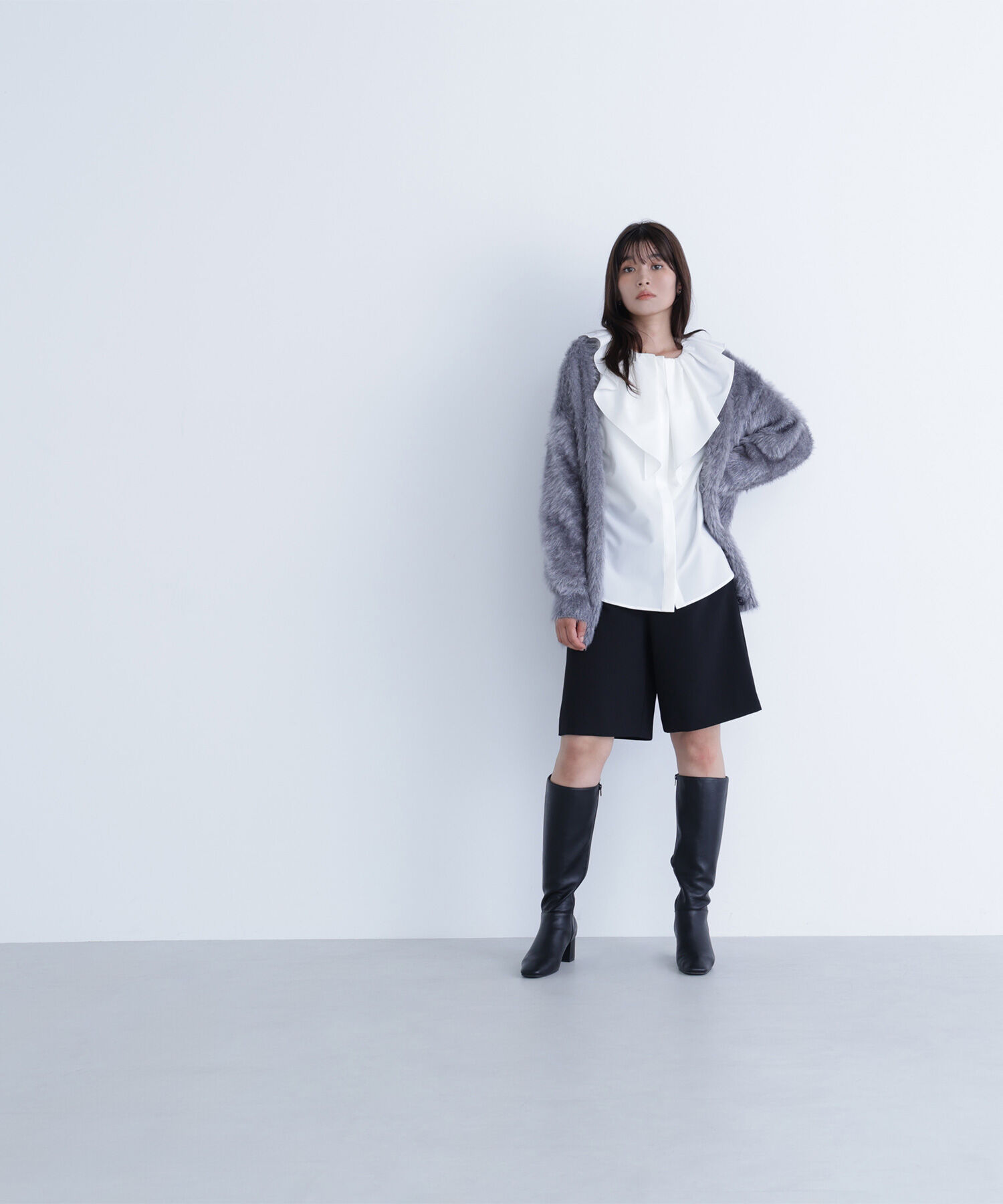  「デザインラッフルブラウス」|シャツ・ブラウス|