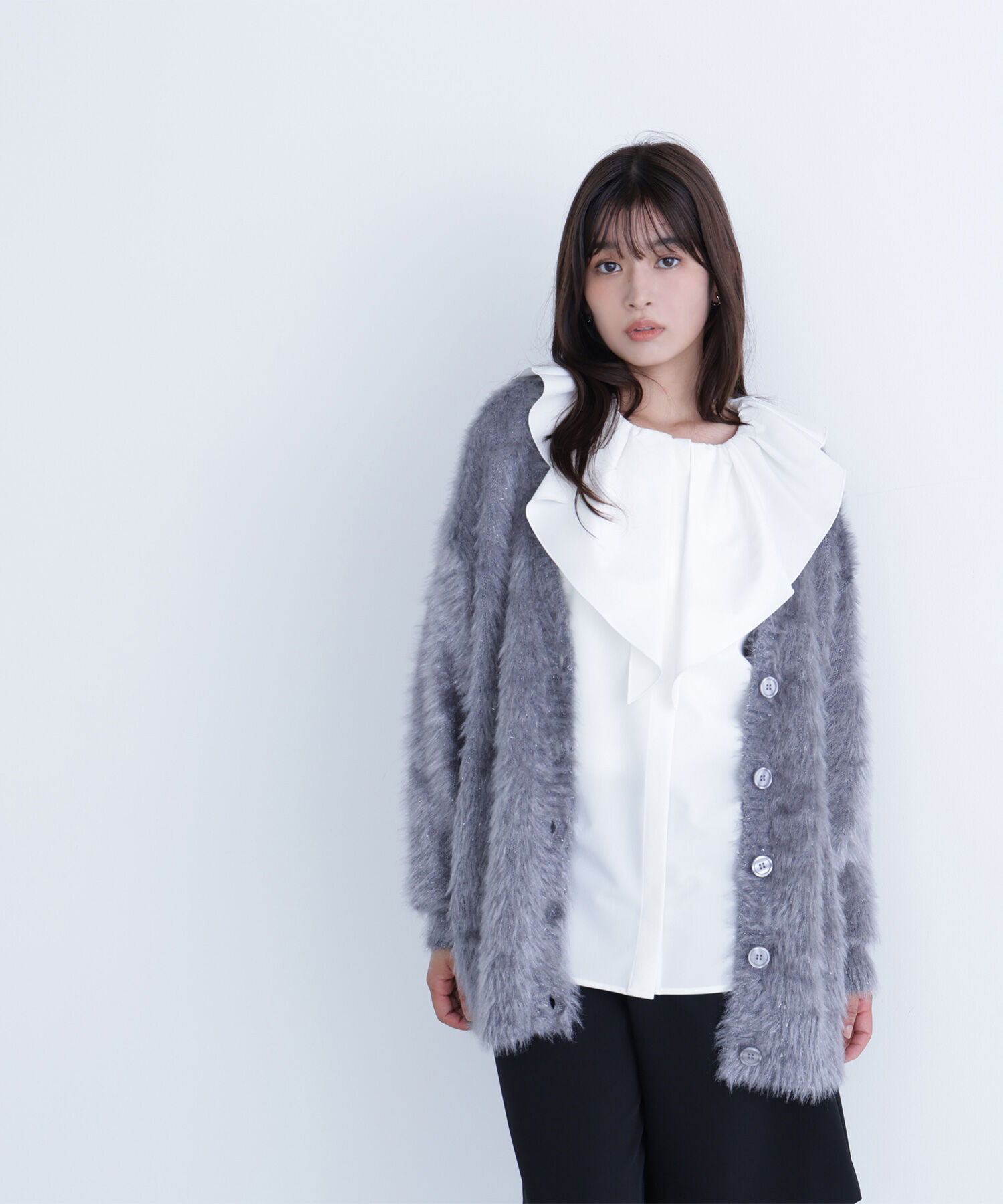  「デザインラッフルブラウス」|シャツ・ブラウス|