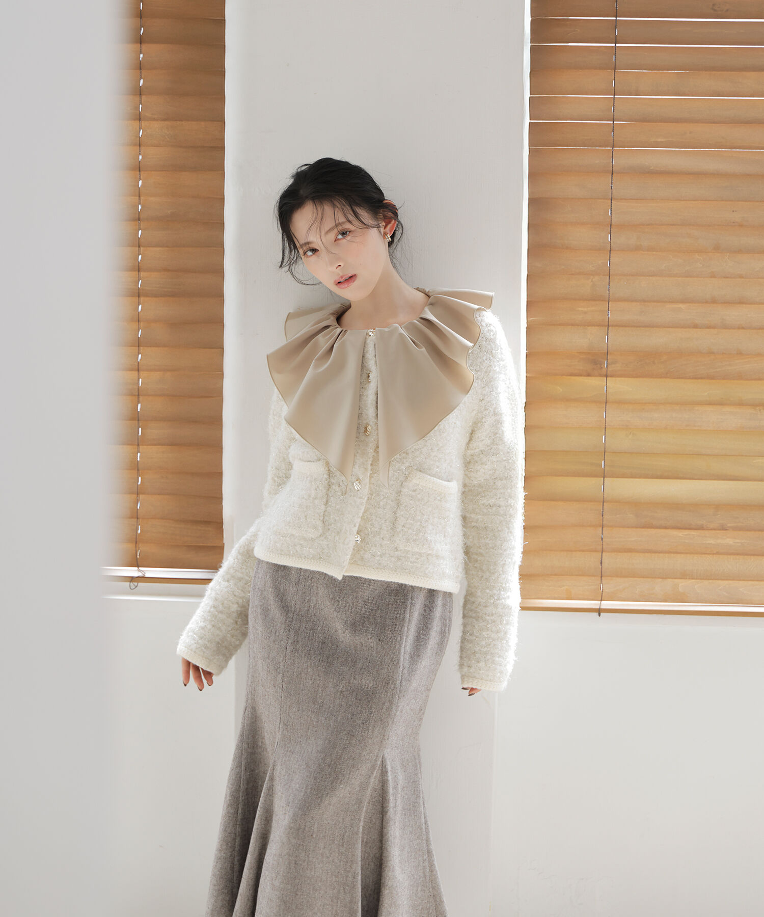  「デザインラッフルブラウス」|シャツ・ブラウス|